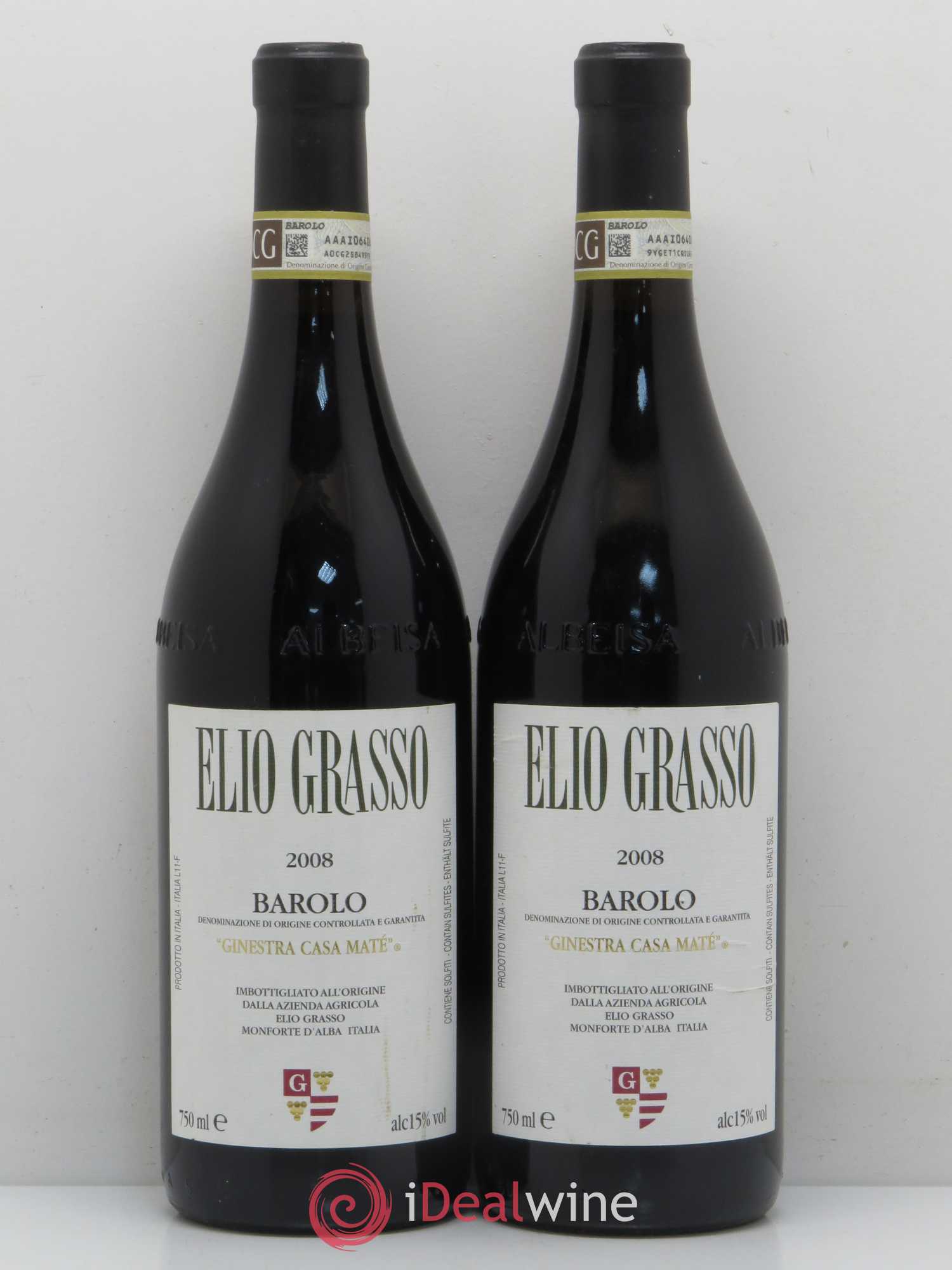 Barolo Elio Grasso Ginestra Casa Mate 2008 - Lotto di 2 bottiglie - 0