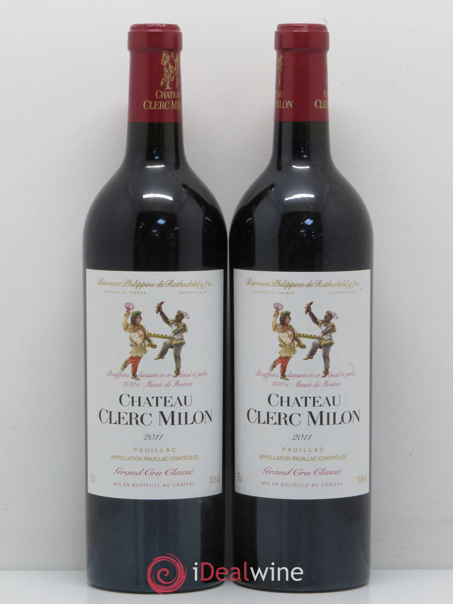 Château Clerc Milon 5ème Grand Cru Classé 2011 - Lot de 2 bouteilles - 0