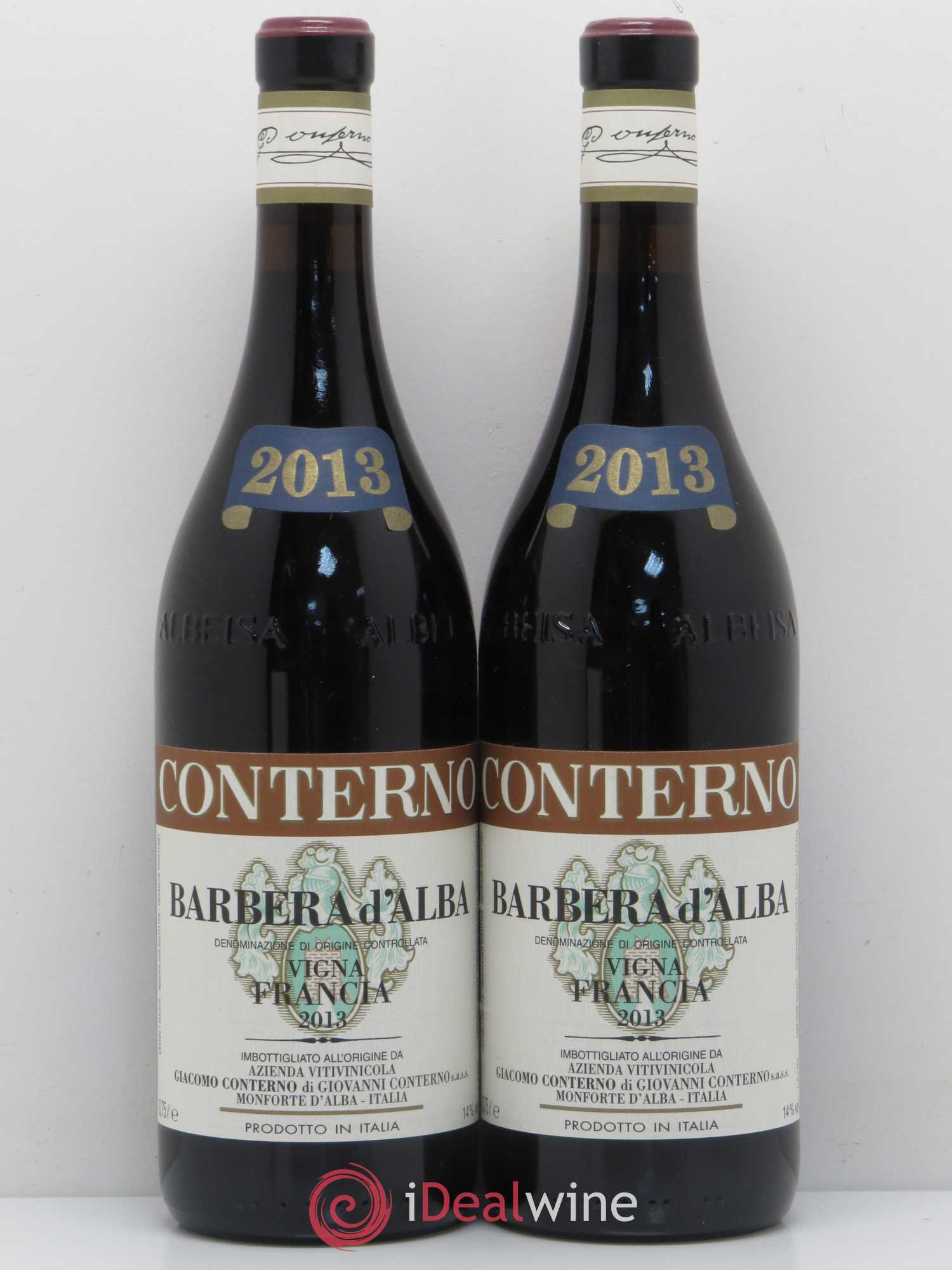 Barbera d'Alba DOC Vigna Francia Conterno 2013 - Posten von 2 Flaschen - 0
