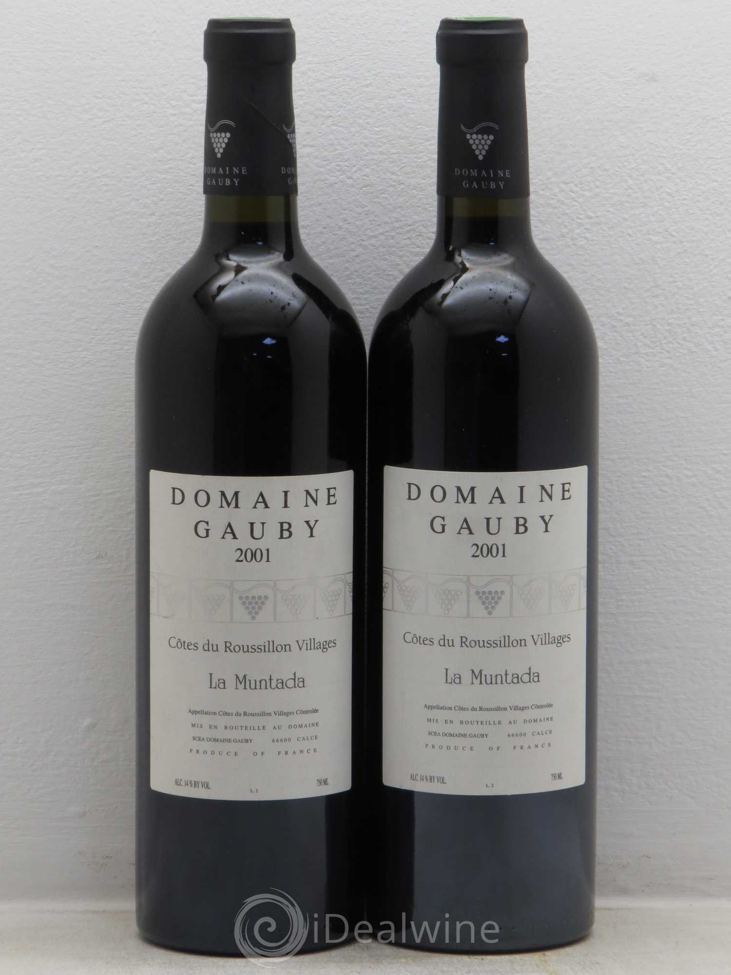 Côtes Catalanes (anciennement Côtes du Roussillon Villages) La Muntada Gauby (Domaine) 2001 - Lot de 2 bouteilles - 0