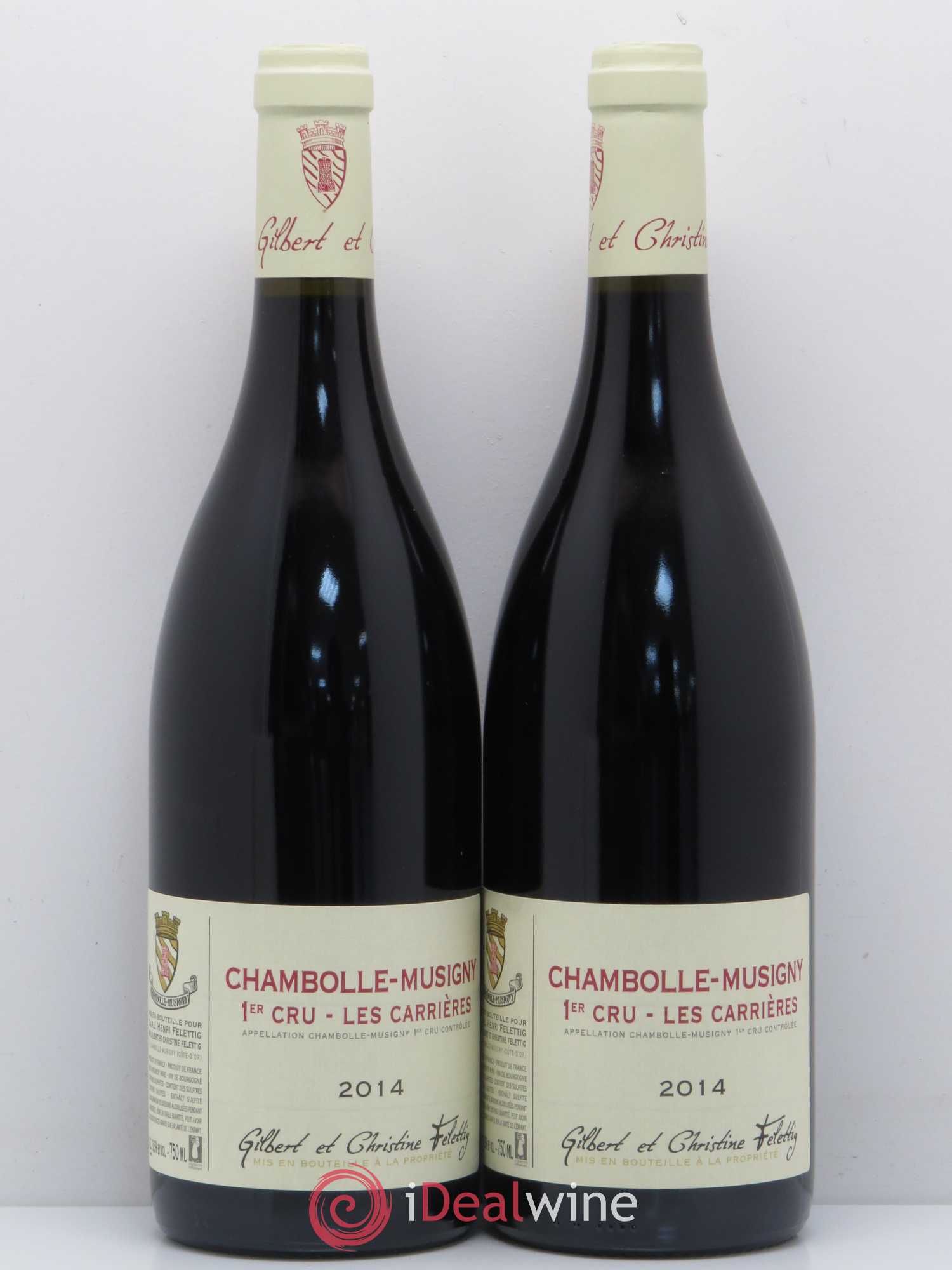 Chambolle-Musigny 1er Cru Les Carrières Domaine Felettig 2014 - Posten von 2 Flaschen - 0