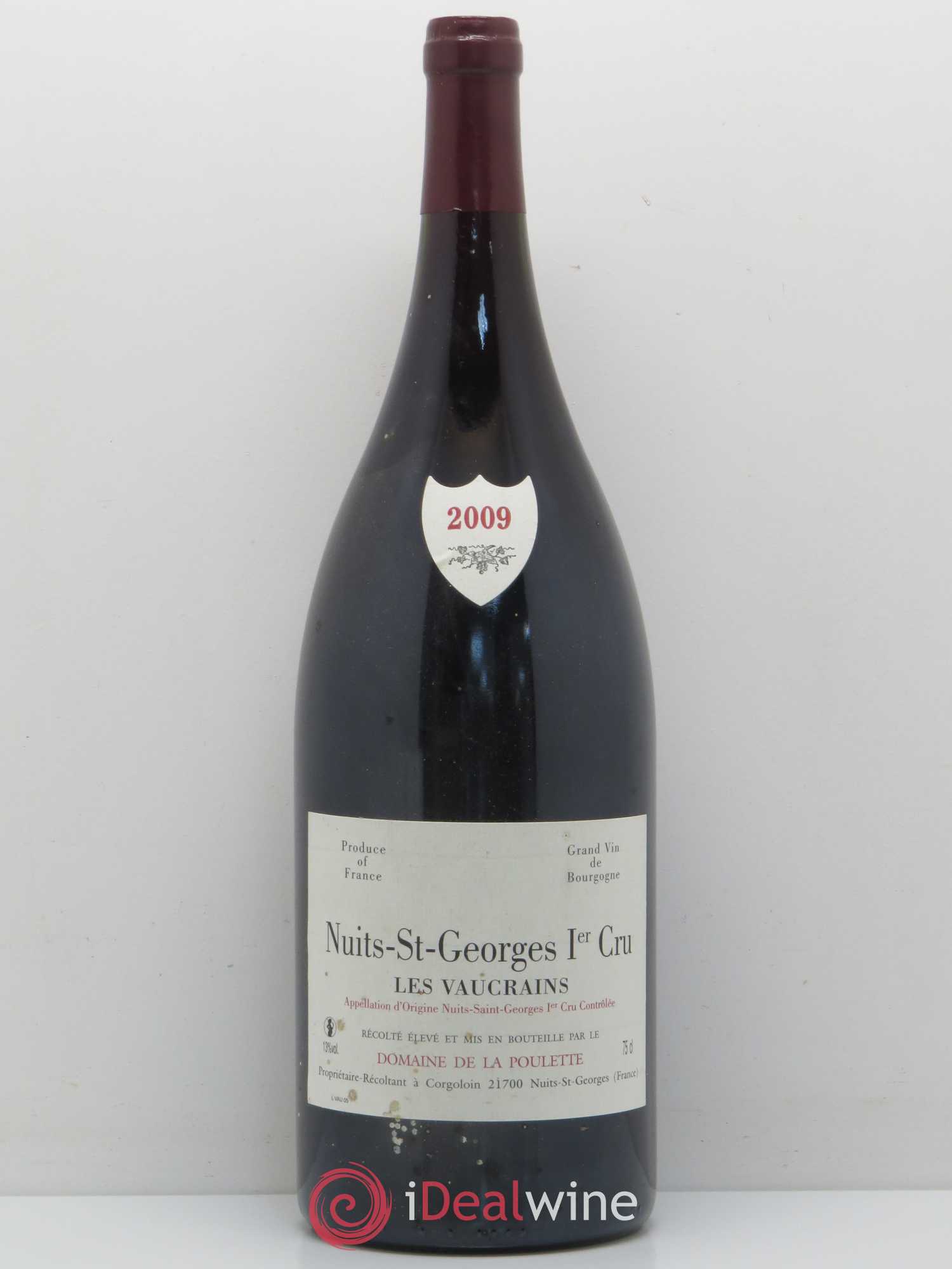 Nuits-Saint-Georges 1er Cru Les Vaucrains Domaine de La Poulette 2009 - Lot de 1 magnum - 0