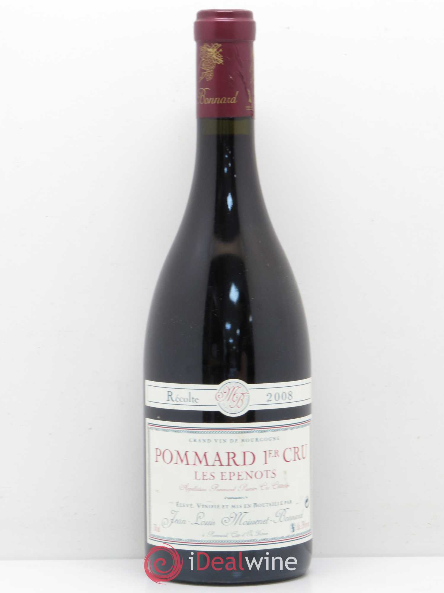 Pommard 1er Cru Les Epenots Domaine Moissenet Bonnard 2008 - Posten von 1 Flasche - 0