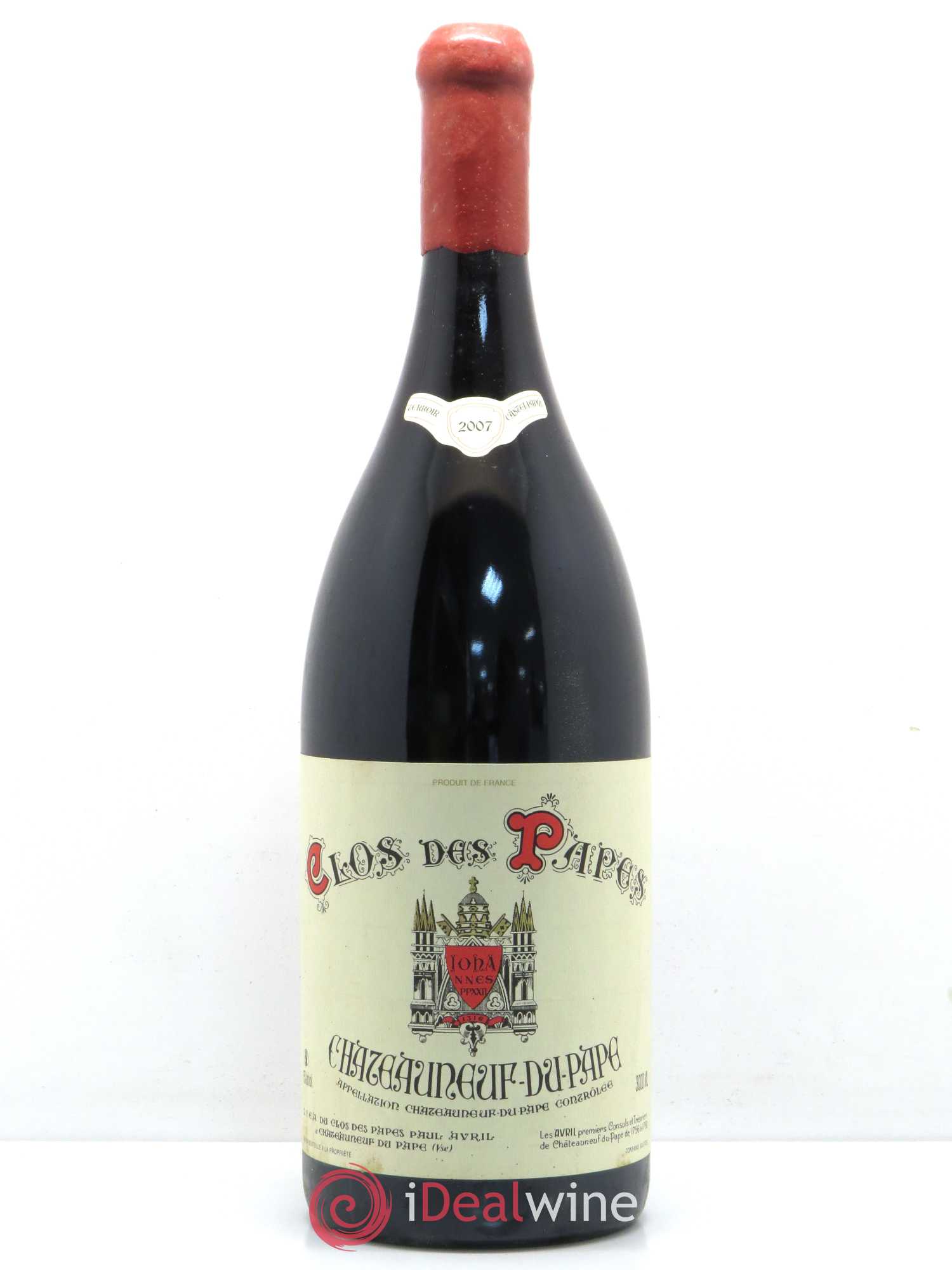 Châteauneuf-du-Pape Clos des Papes - Paul Avril 2007 - Lot de 1 double magnum - 0