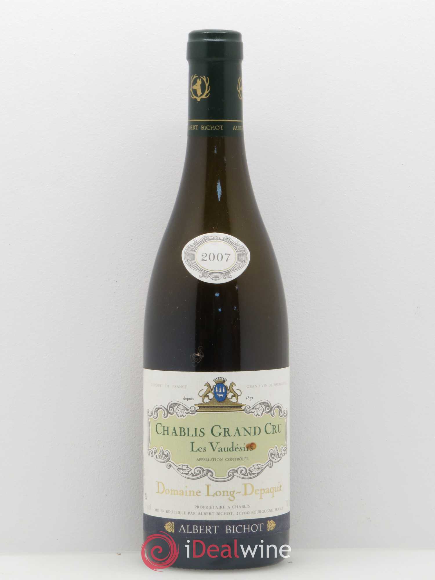 Chablis Grand Cru Vaudésir Long Depaquit - Albert Bichot (Domaine) 2007 - Lot de 1 bouteille - 0
