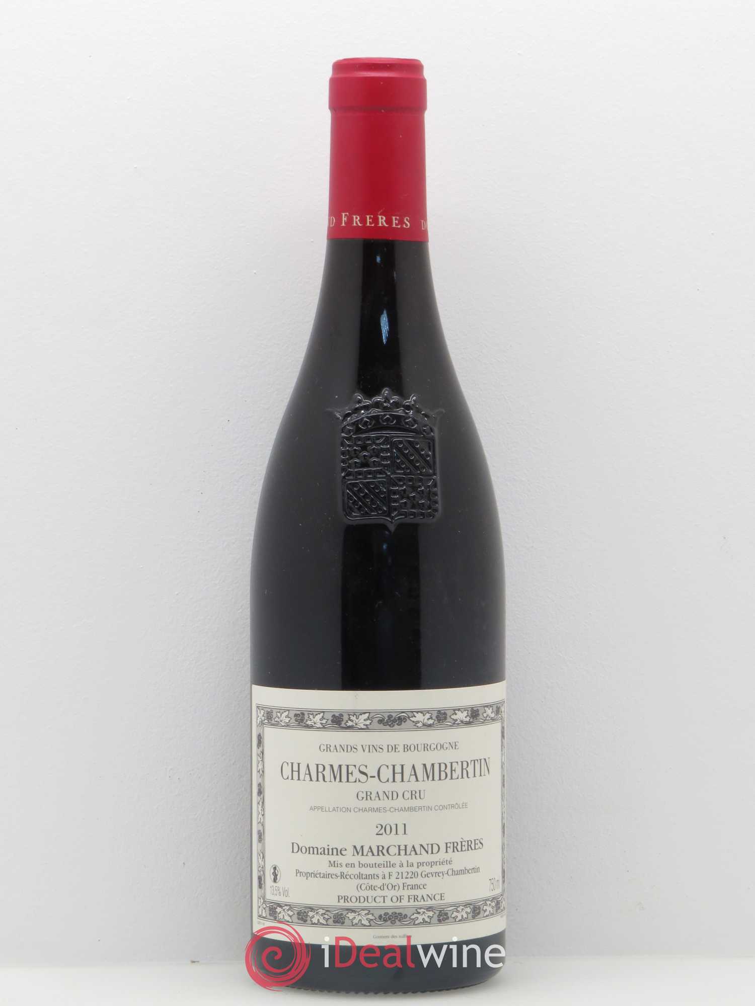 Charmes-Chambertin Grand Cru Domaine Marchand Frères 2011 - Posten von 1 Flasche - 0
