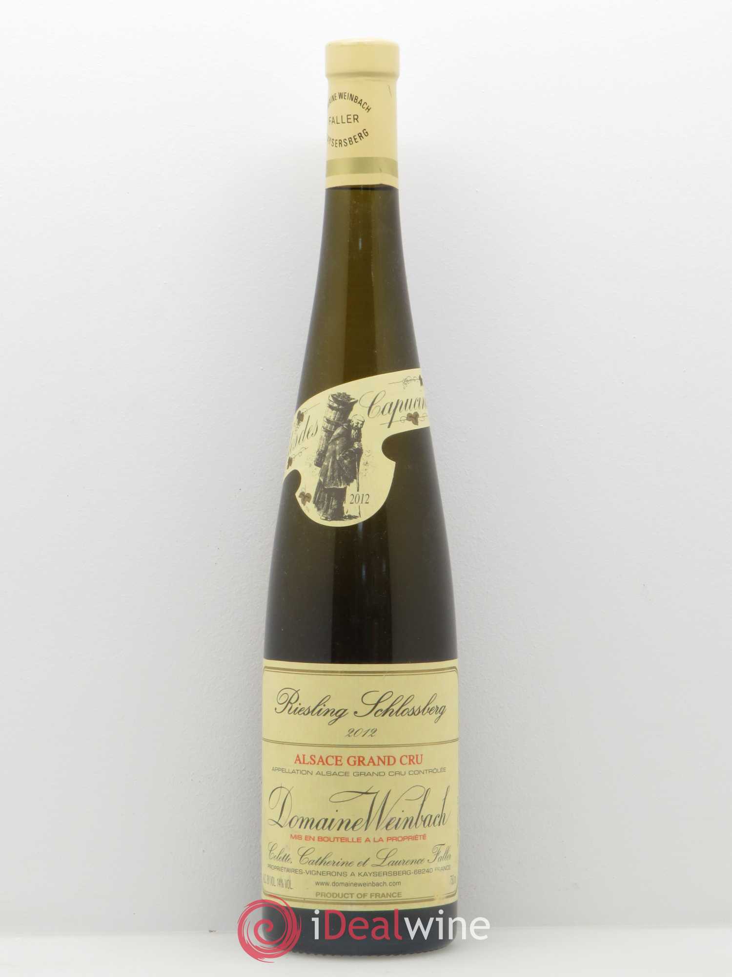 Alsace Grand Cru Schlossberg Riesling Weinbach (Domaine) 2012 - Lot de 1 bouteille - 0