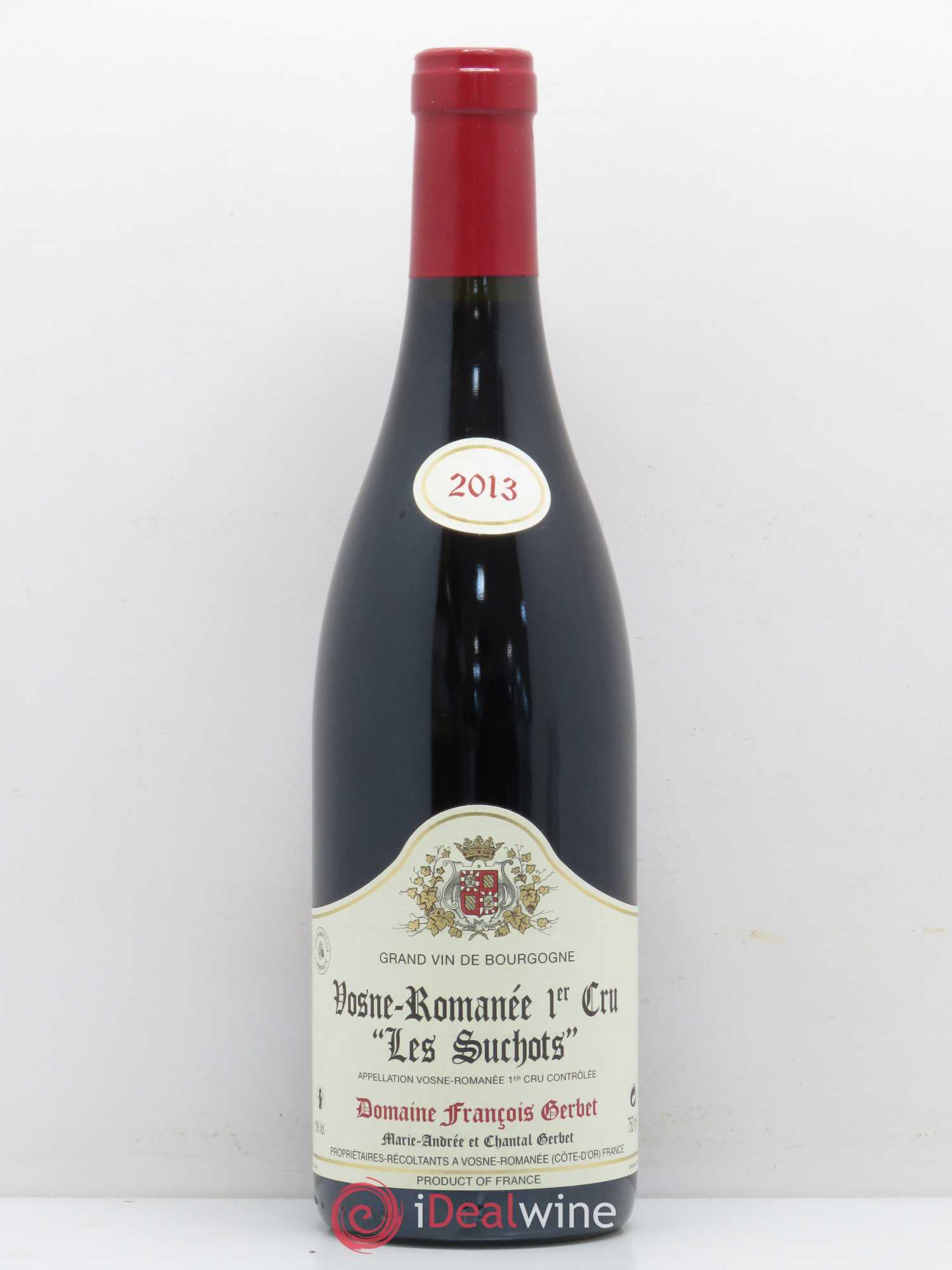 Vosne-Romanée 1er Cru Les Suchots François Gerbet (sans prix de réserve) 2013 - Posten von 1 Flasche - 0