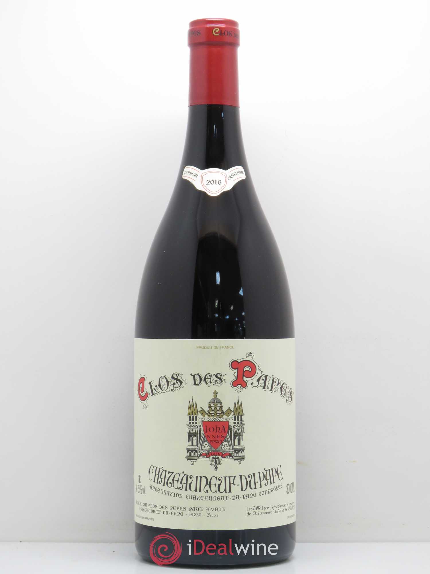 Châteauneuf-du-Pape Clos des Papes - Paul Avril 2016 - Lot de 1 double magnum - 0