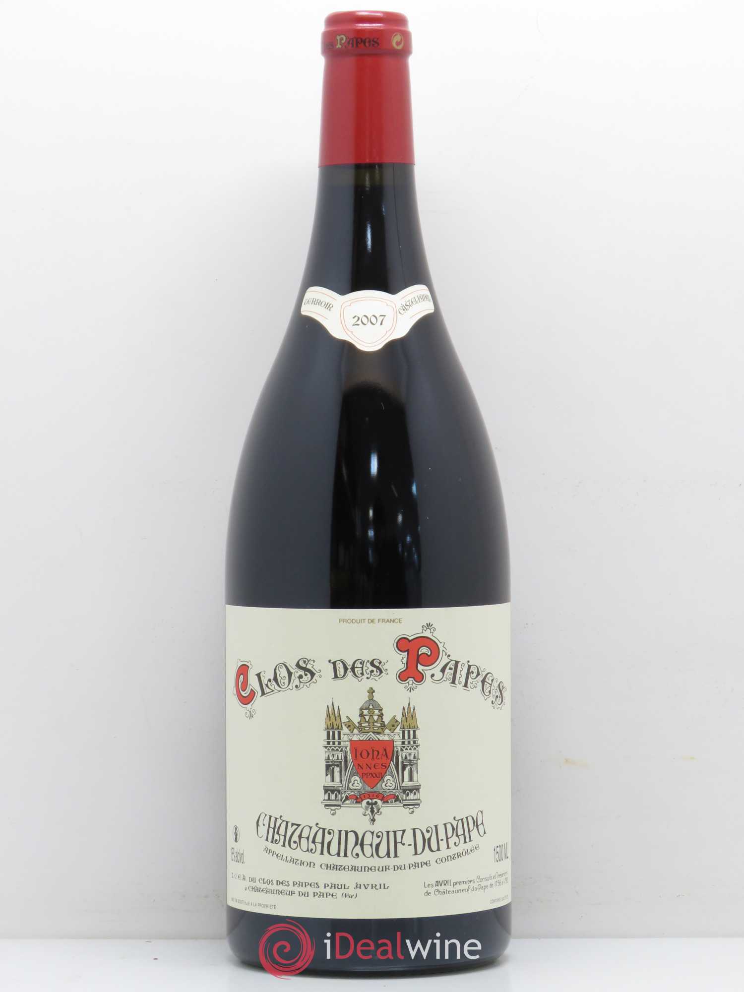 Châteauneuf-du-Pape Clos des Papes - Paul Avril 2007 - Lot de 1 magnum - 0