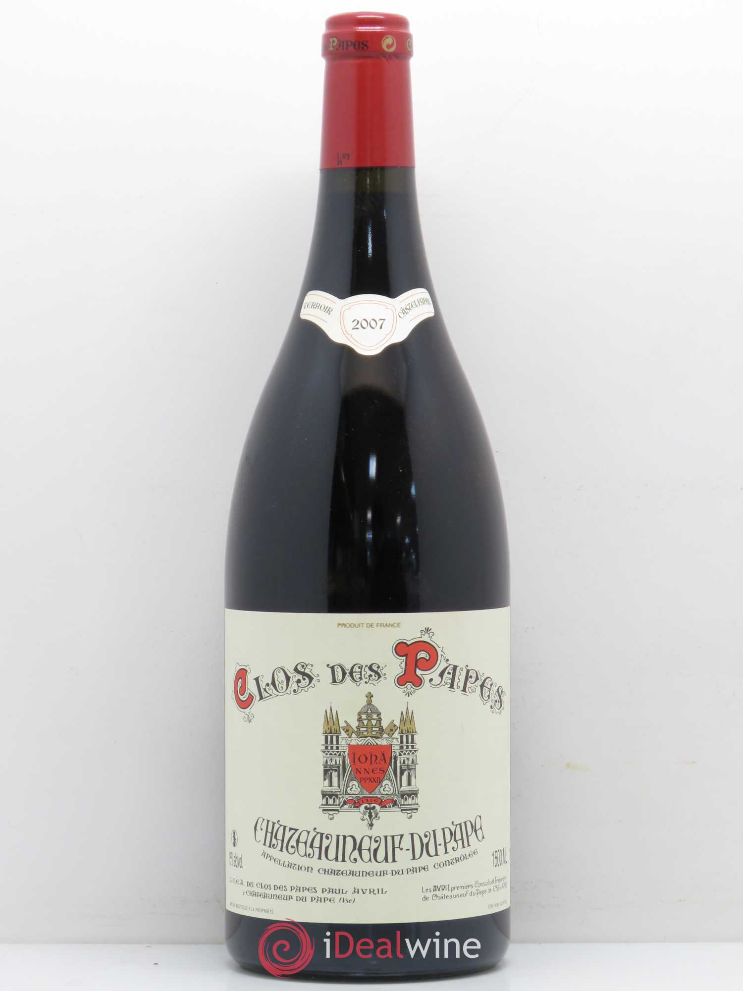 Châteauneuf-du-Pape Clos des Papes - Paul Avril 2007 - Lot de 1 magnum - 0