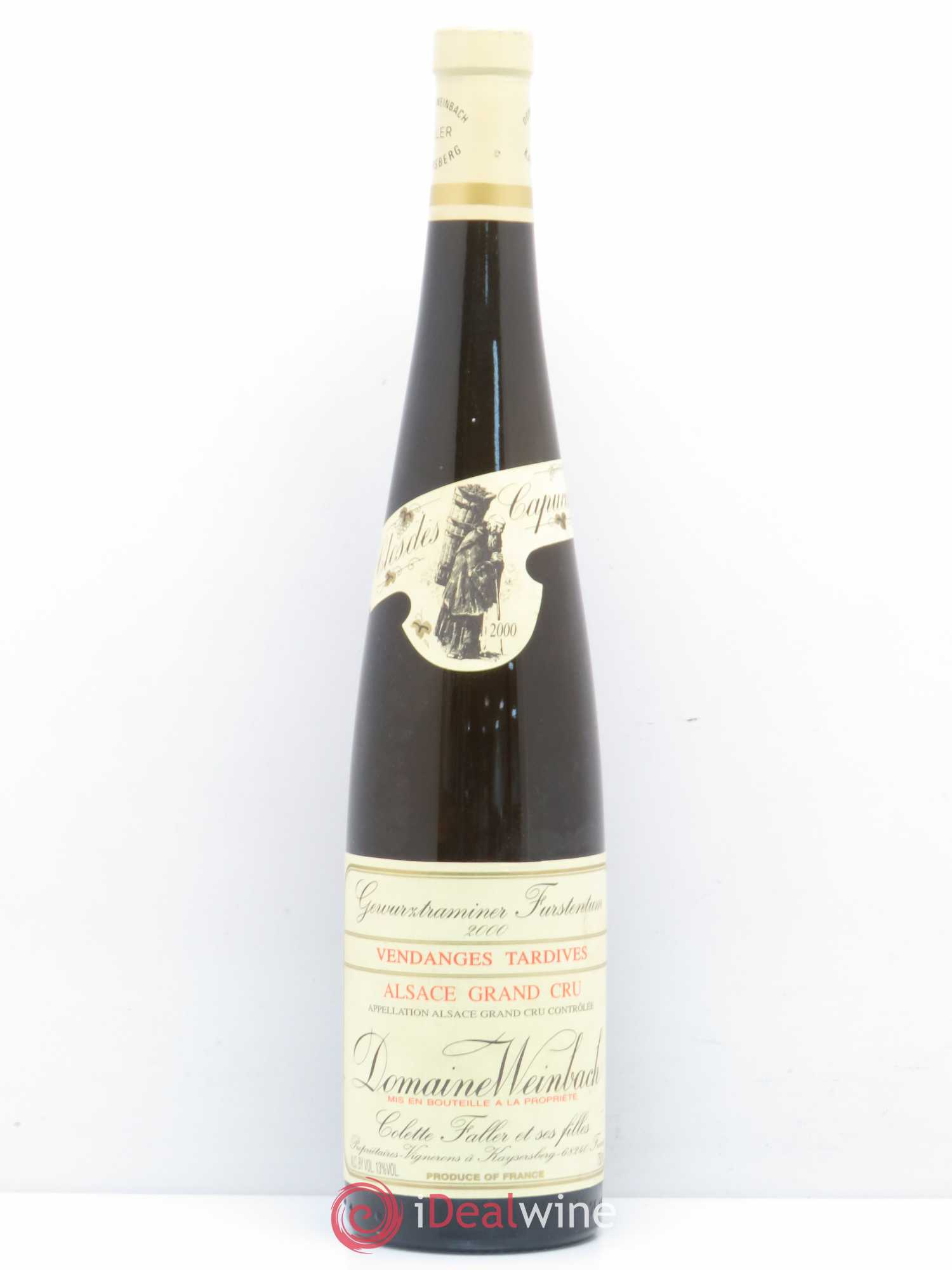 Alsace Gewurztraminer Grand Cru Furstentum Vendanges Tardives Weinbach (Domaine) 2000 - Lotto di 1 bottiglia - 0