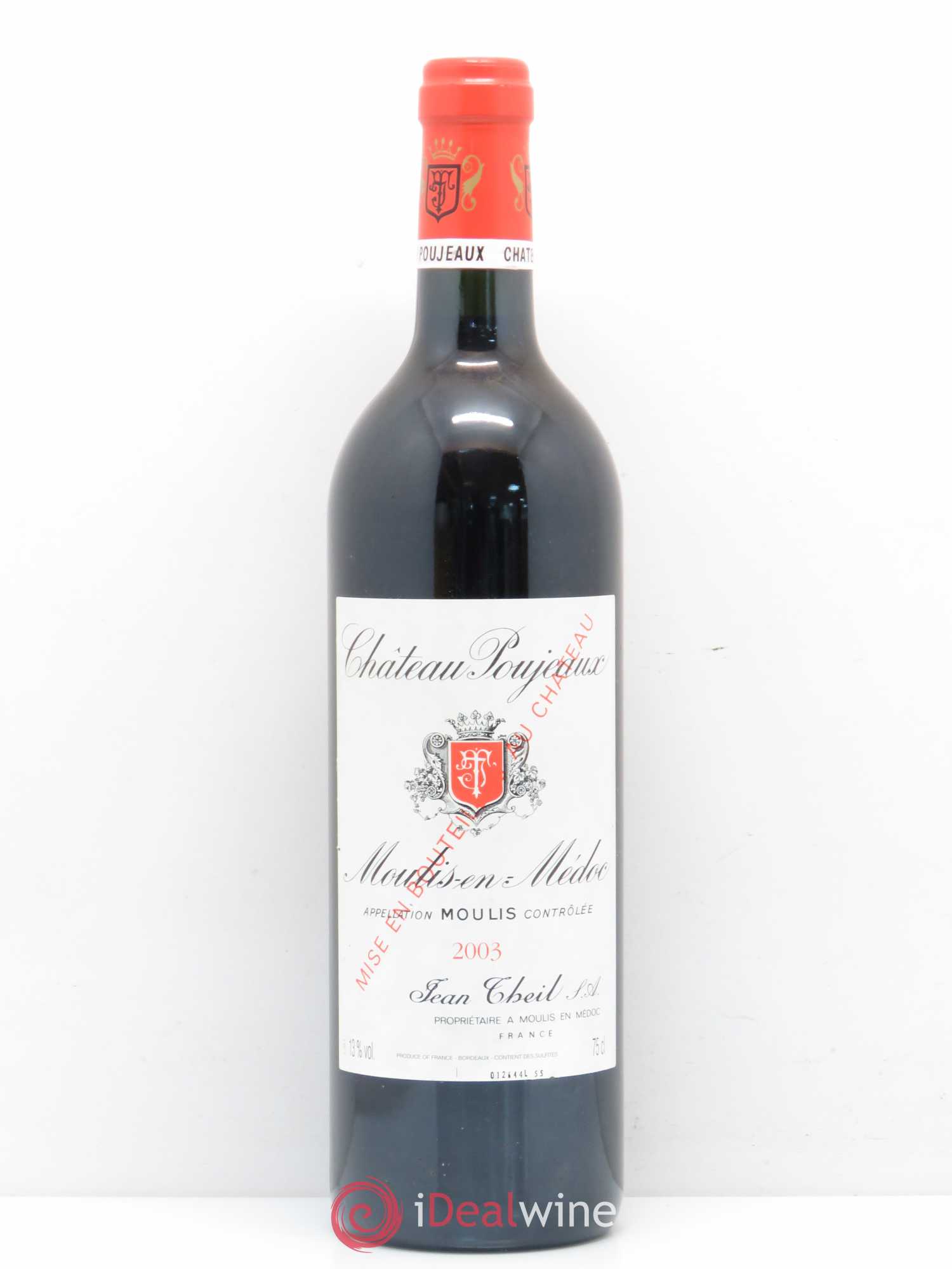 Château Poujeaux 2003 - Lot de 1 bouteille - 0