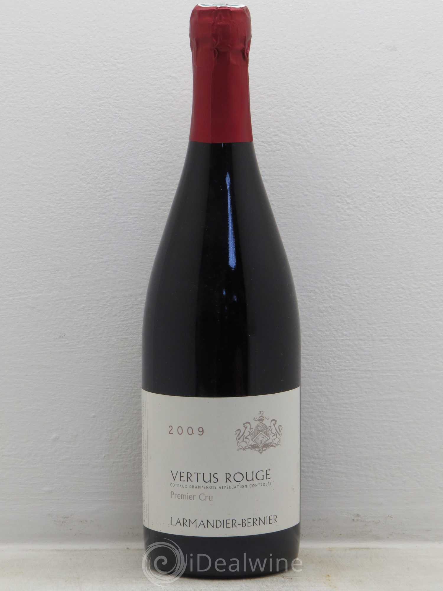 Divers Coteaux Champenois Vertus Rouges 1er cru Larmandier Bernier 2009 - Posten von 1 Flasche - 0