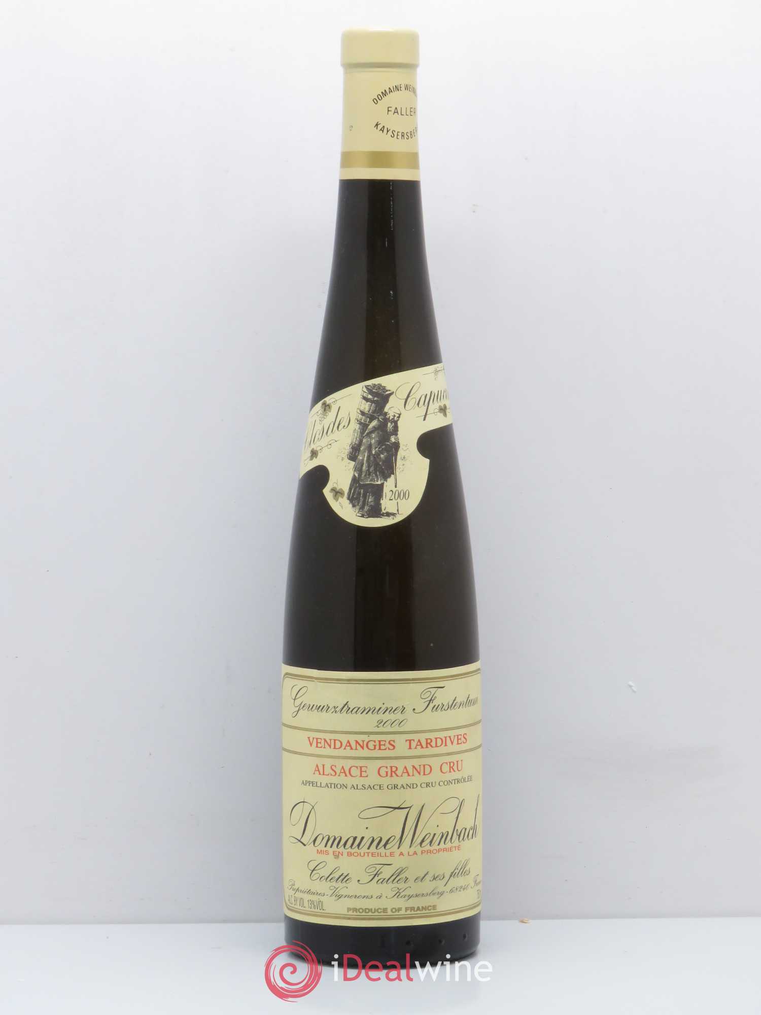 Gewurztraminer Vendanges Tardives Furstentum Domaine Weinbach 2000 - Posten von 1 Flasche - 0