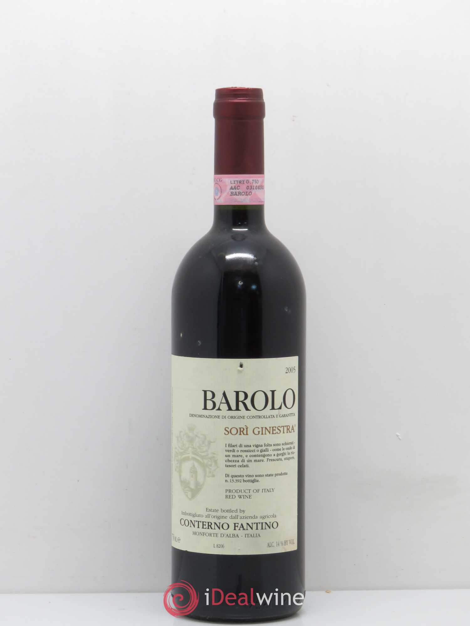 Barolo Sori Ginestra Conterno Fantino 2005 - Posten von 1 Flasche - 0
