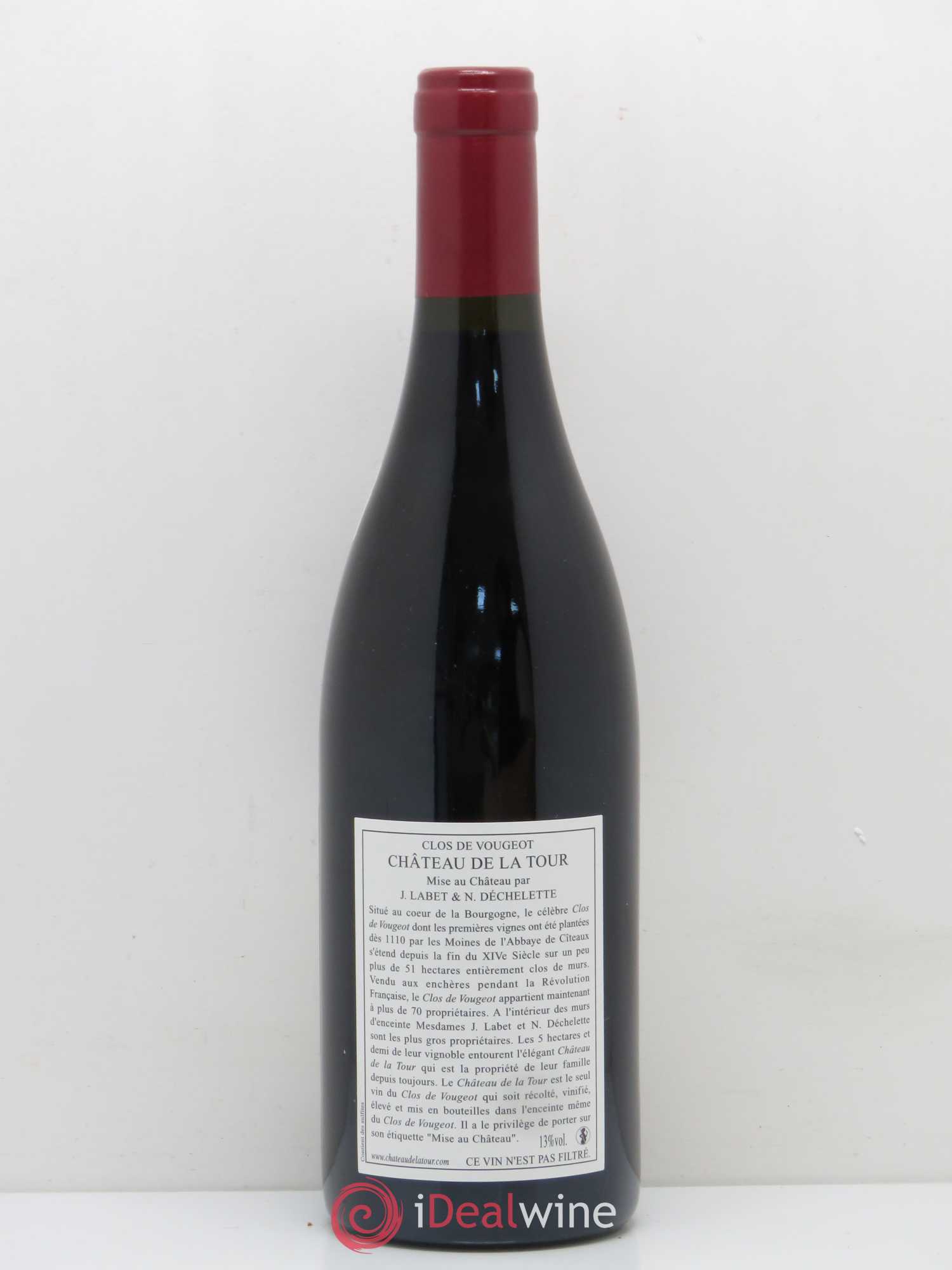 Clos de Vougeot Grand Cru Vieilles Vignes Château de La Tour 2009 - Lot de 1 bouteille - 1