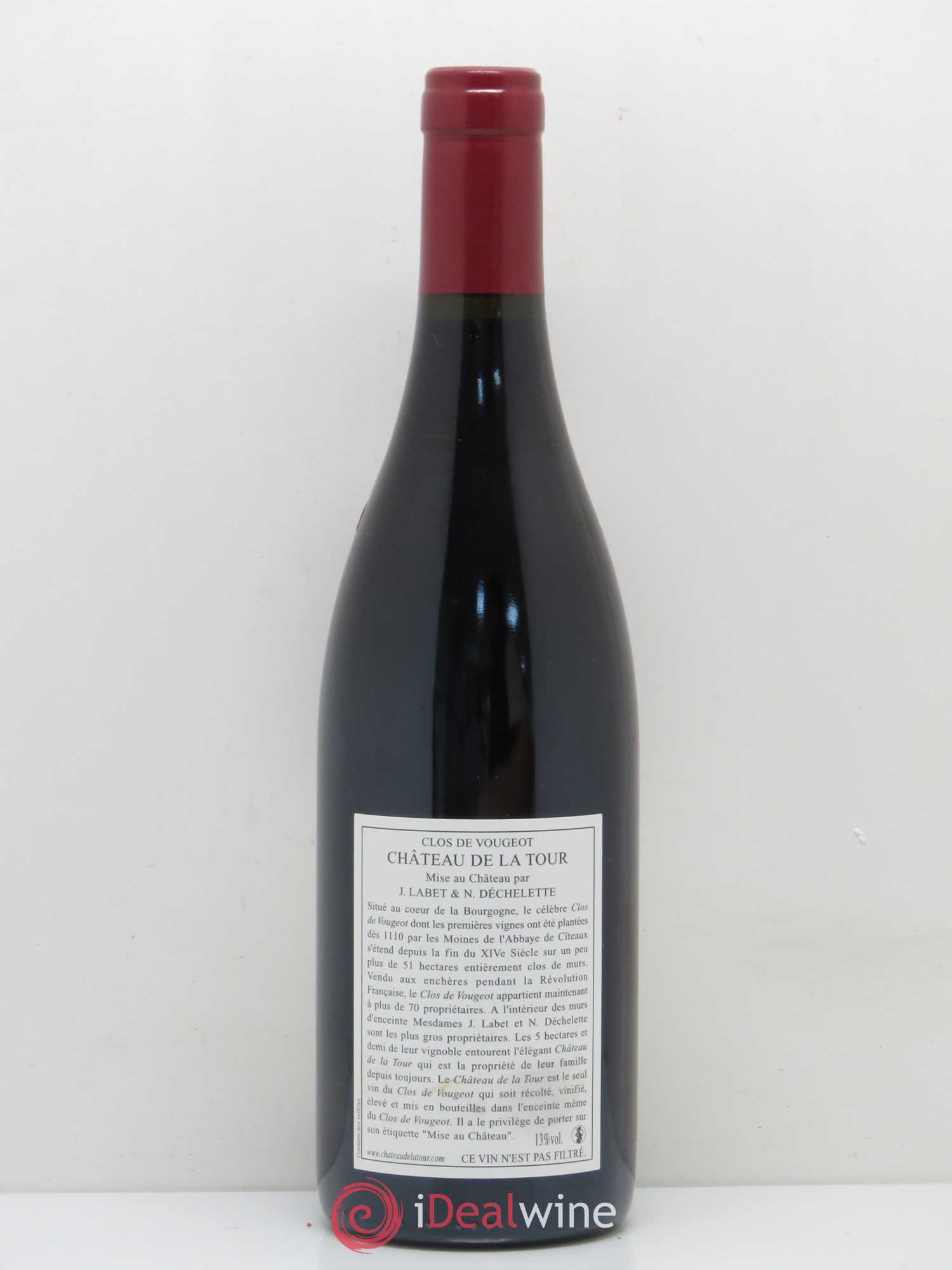 Clos de Vougeot Grand Cru Vieilles Vignes Château de La Tour 2009 - Lot de 1 bouteille - 1