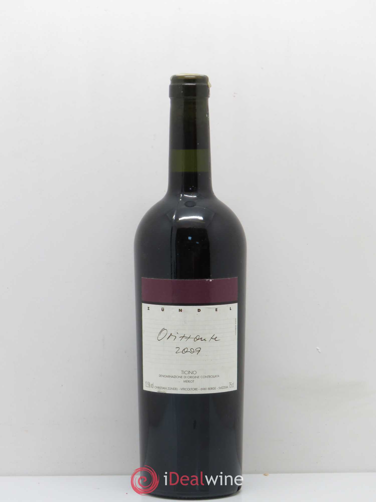 Divers Ticino DOC Cuvée Orizzonte Cristian Zundel 2009 - Lotto di 1 bottiglia - 0