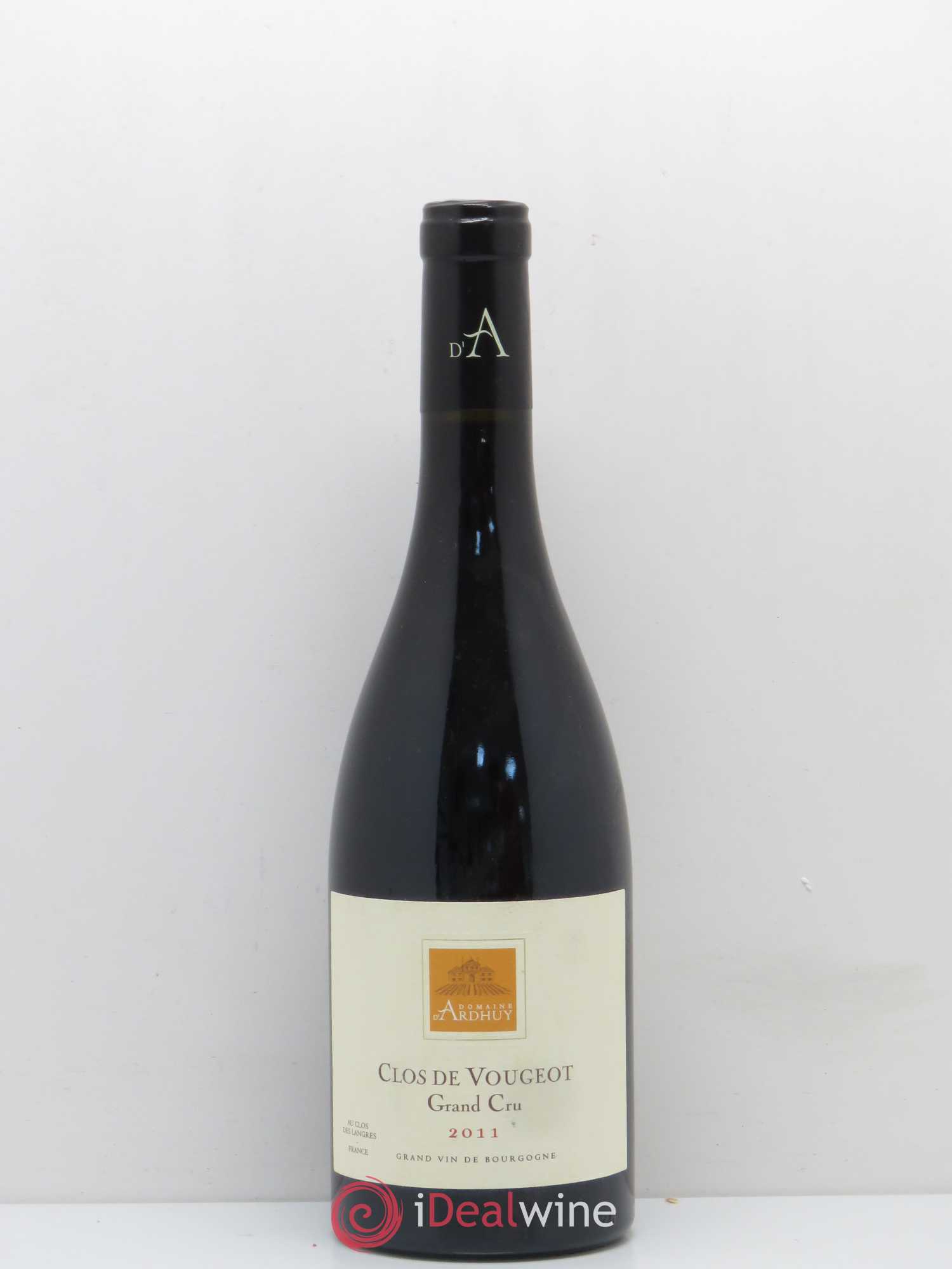 Clos de Vougeot Grand Cru Domaine D'Ardhuy 2011 - Posten von 1 Flasche - 0