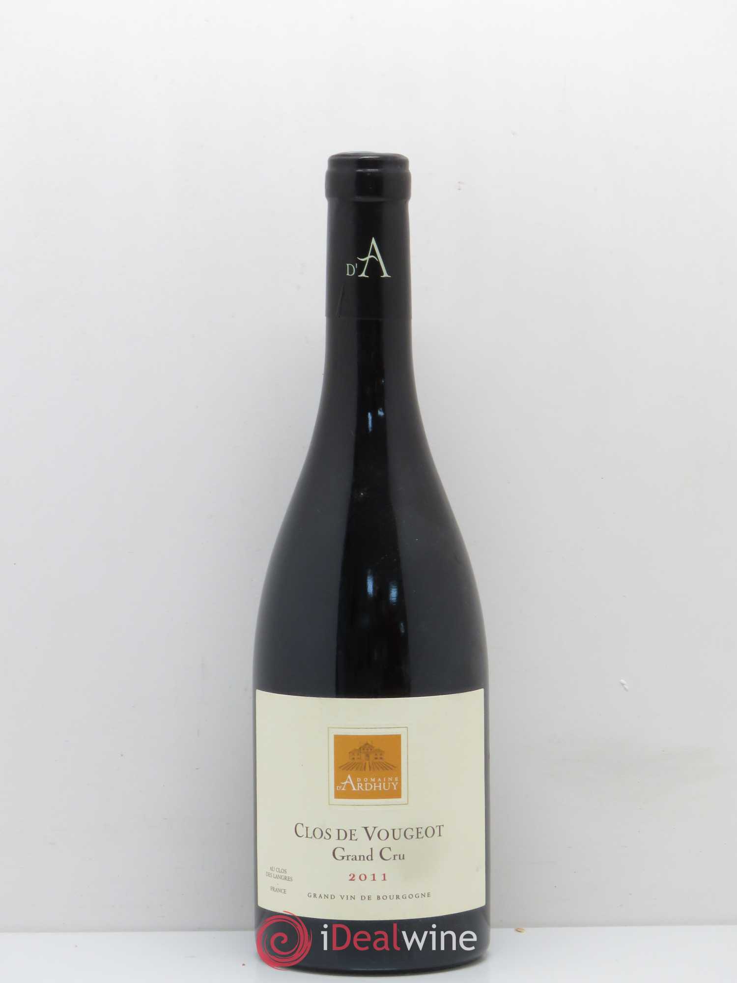 Clos de Vougeot Grand Cru Domaine D'Ardhuy 2011 - Posten von 1 Flasche - 0
