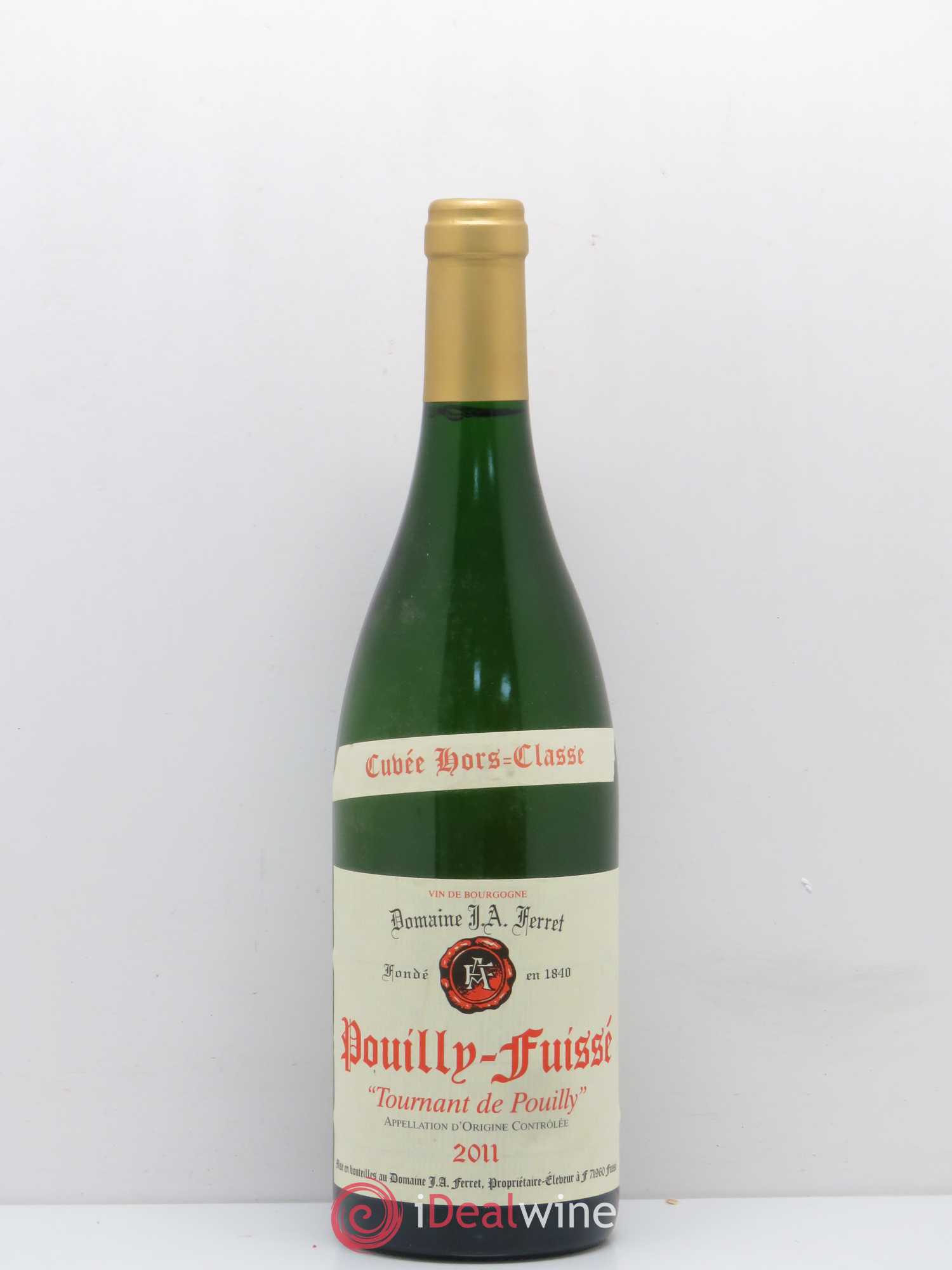 Pouilly-Fuissé 1er Cru Hors Classe Tournant de Pouilly J.A. Ferret (Domaine) 2011 - Lot de 1 bouteille - 0