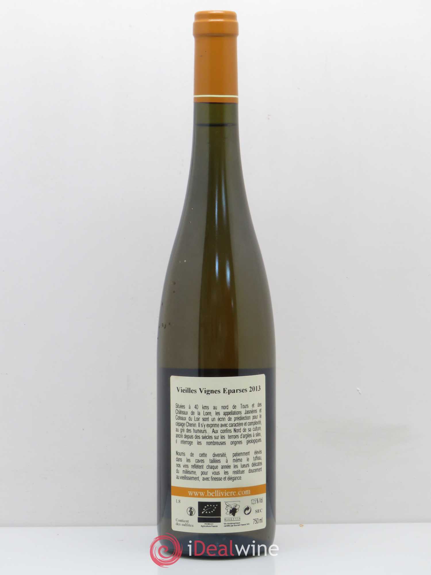 Coteaux du Loir Vieilles Vignes Eparses Domaine de Bellivière 2013 - Lot de 1 bouteille - 1