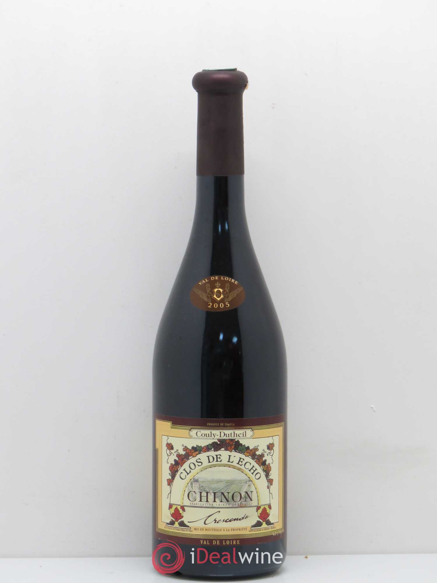 Chinon Clos de l'Echo Couly-Dutheil Cuvée Crescendo 2005 - Lot de 1 bouteille - 0