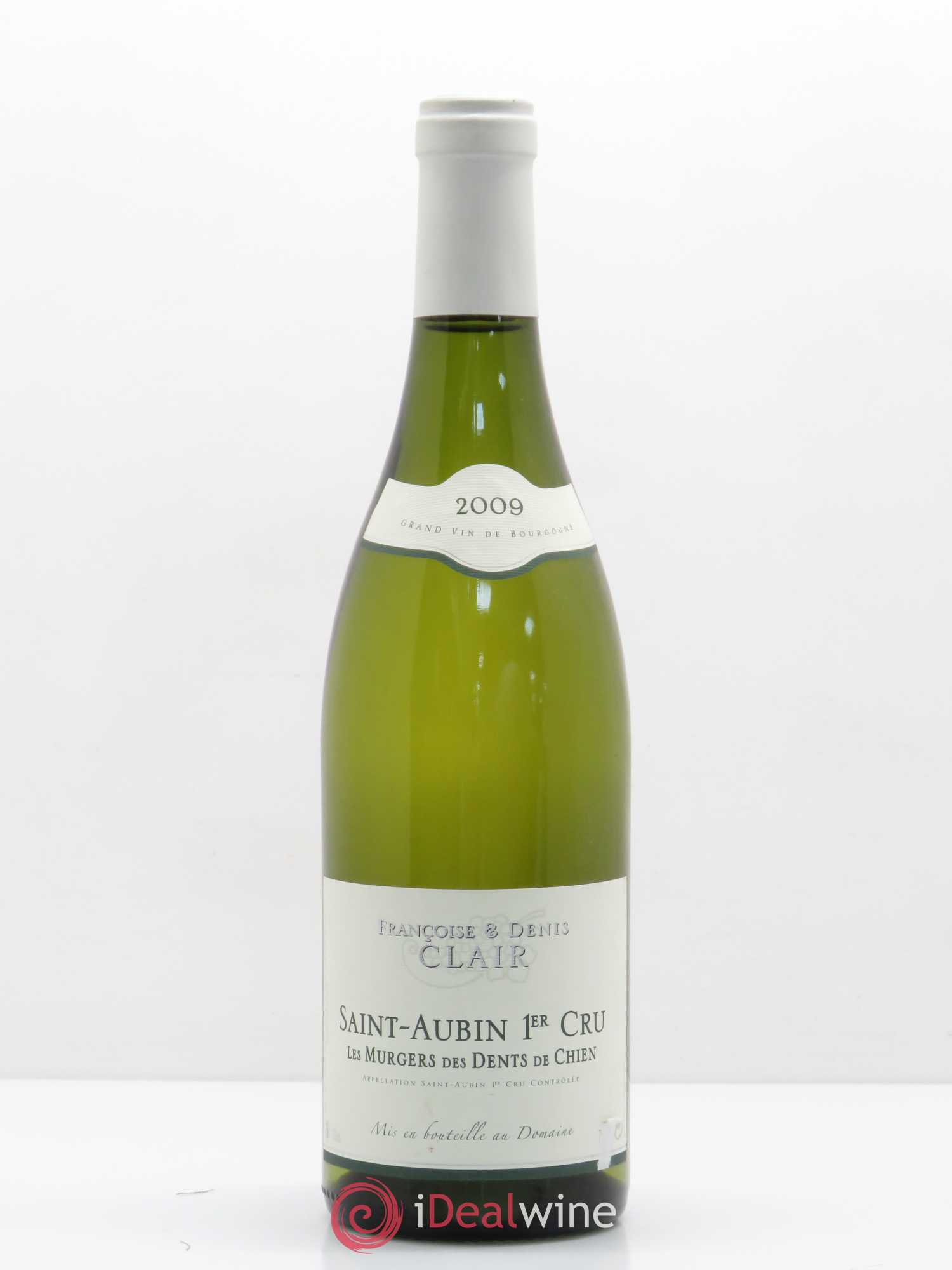 Saint-Aubin 1er Cru Les Murgers des Dents de Chien Françoise et Denis Clair (Domaine) 2009 - Lot de 1 bouteille - 0