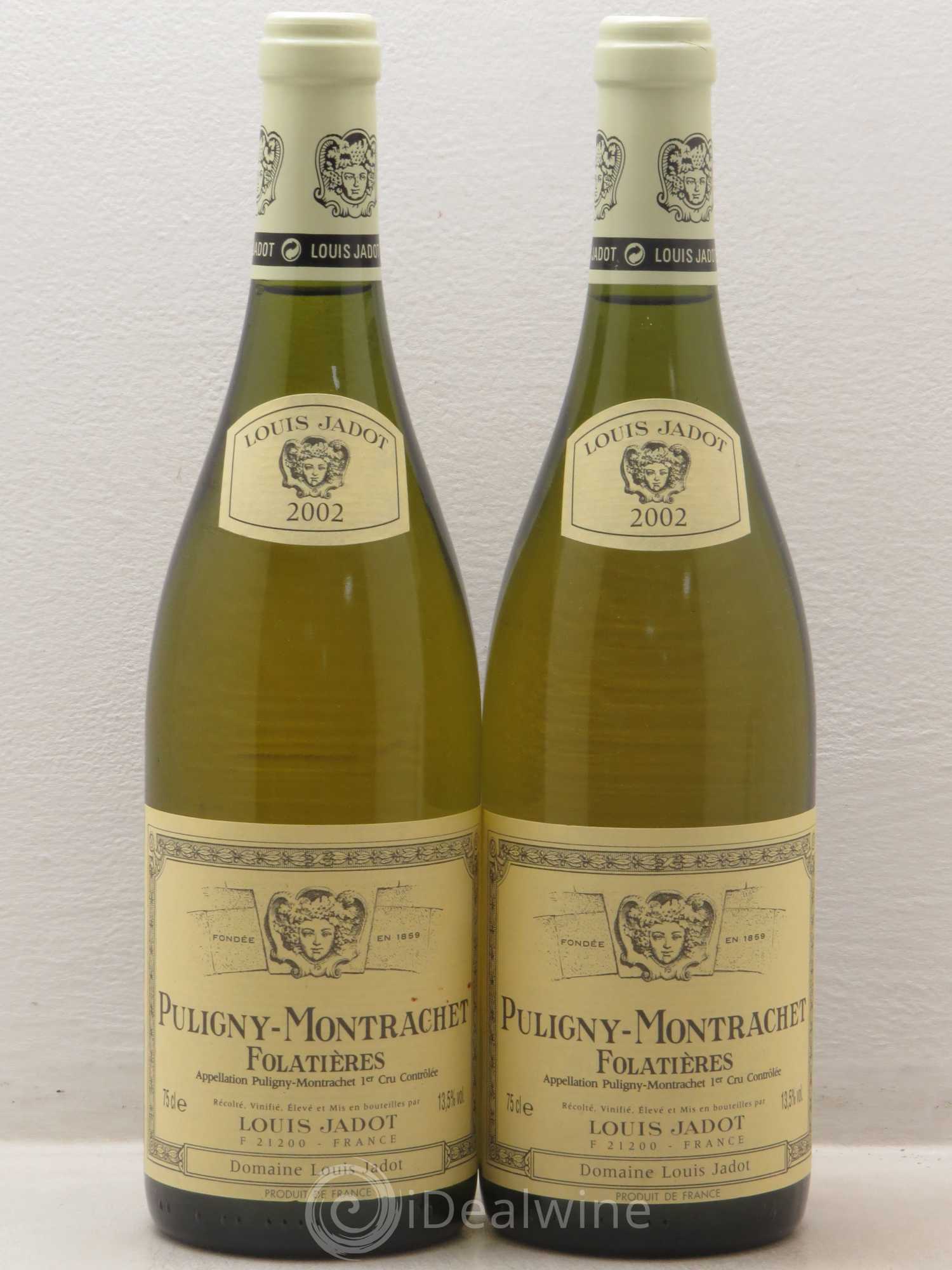 Puligny-Montrachet 1er Cru Les Folatieres Jadot 2002 - Posten von 2 Flaschen - 0