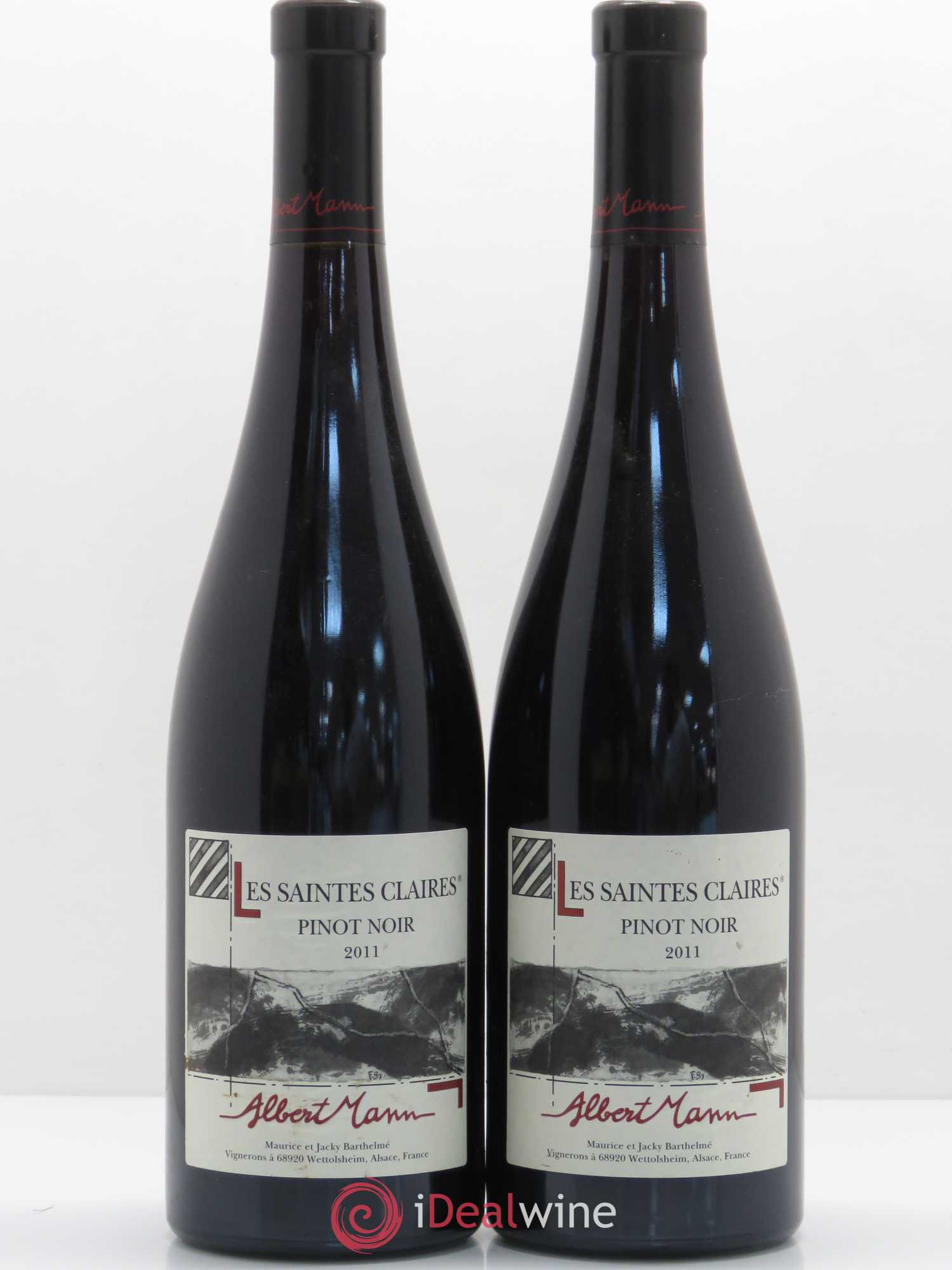 Pinot Noir Les Saintes Claires Albert Mann 2011 - Posten von 2 Flaschen - 0
