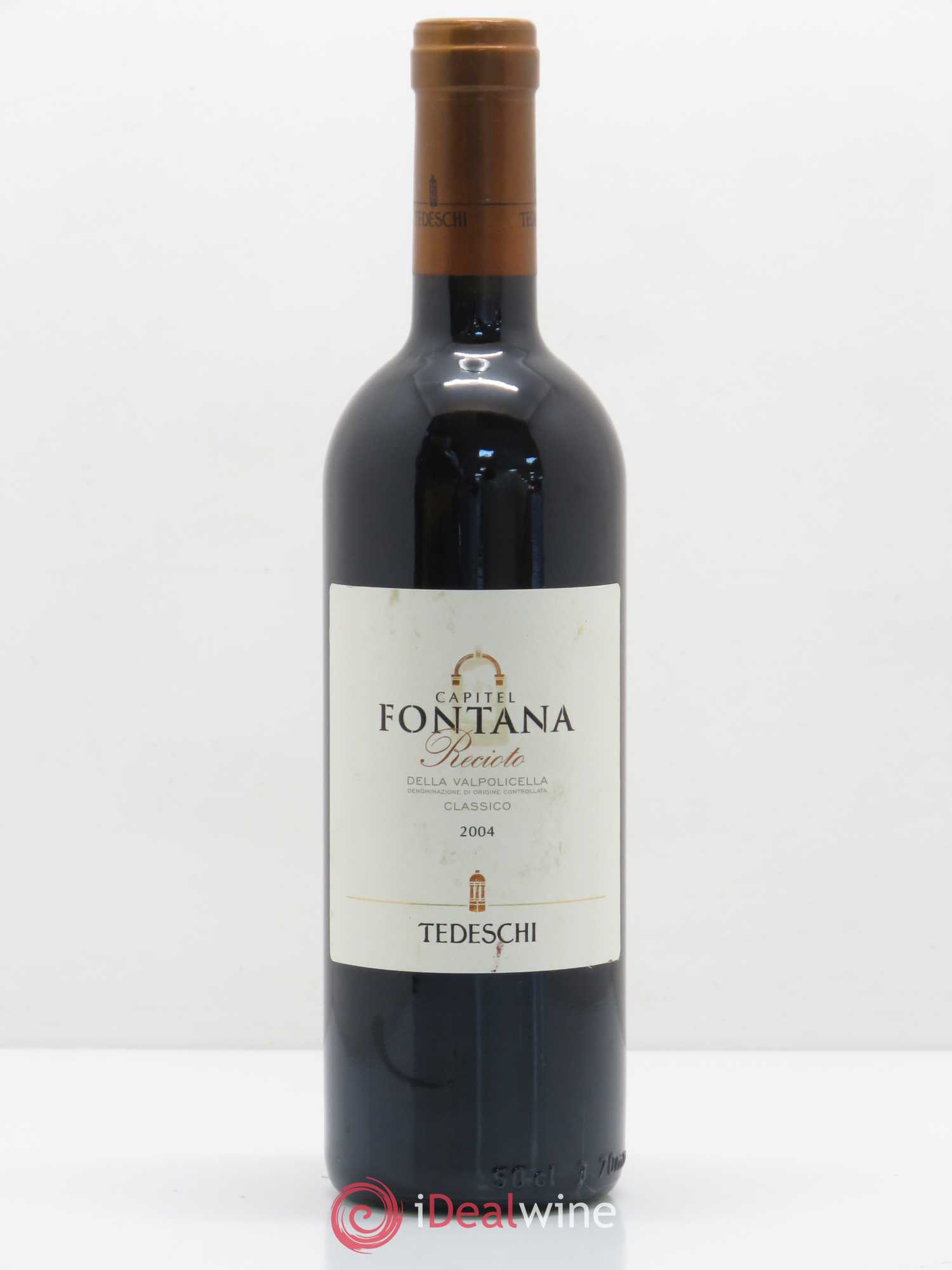Italie Recioto della Valpolicella Classico Capitel Fontana Tedeschi (sans prix de réserve) 2004 - Posten von 1 Flasche - 0