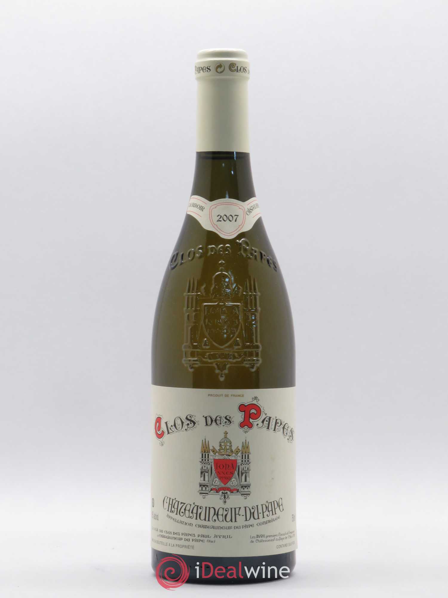 Châteauneuf-du-Pape Clos des Papes - Paul Avril (sans prix de réserve) 2007 - Lot de 1 bouteille - 0