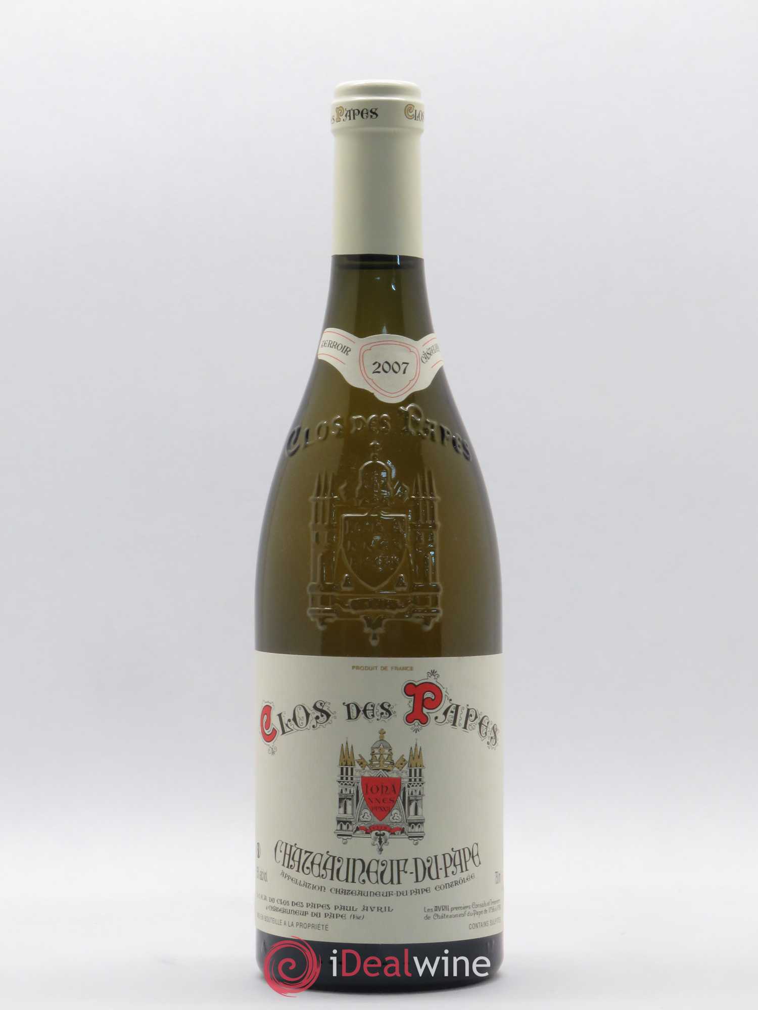 Châteauneuf-du-Pape Clos des Papes - Paul Avril (sans prix de réserve) 2007 - Lot de 1 bouteille - 0