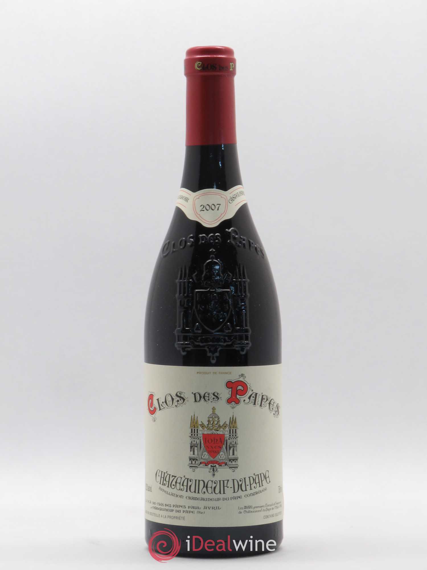 Châteauneuf-du-Pape Clos des Papes - Paul Avril 2007 - Lot de 1 bouteille - 0