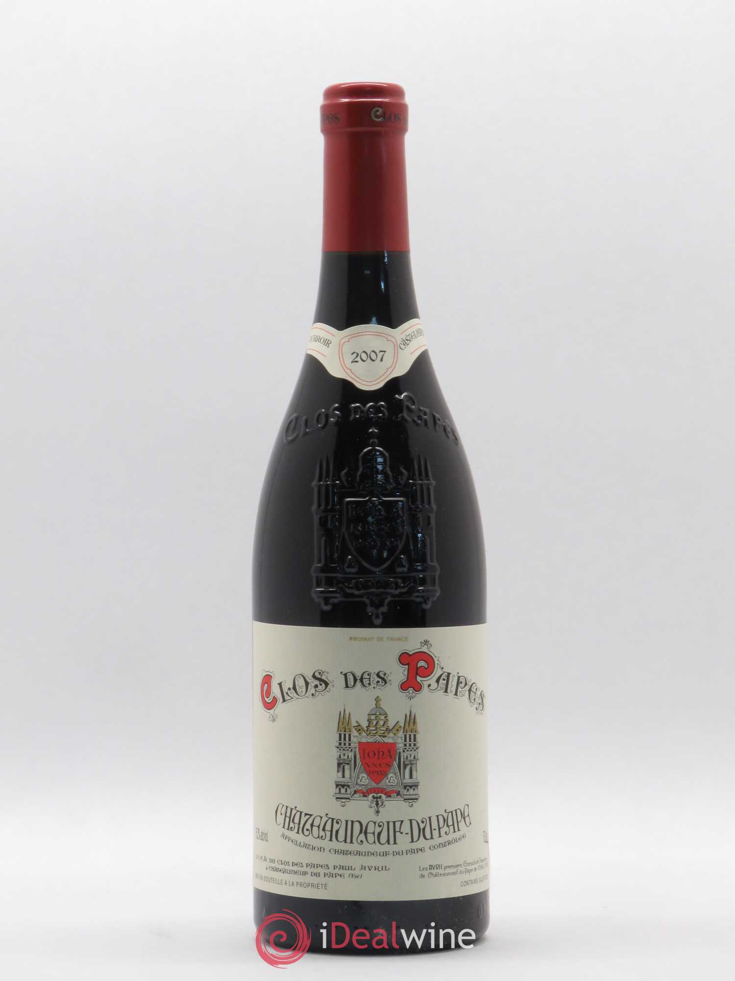Châteauneuf-du-Pape Clos des Papes - Paul Avril 2007 - Lot de 1 bouteille - 0