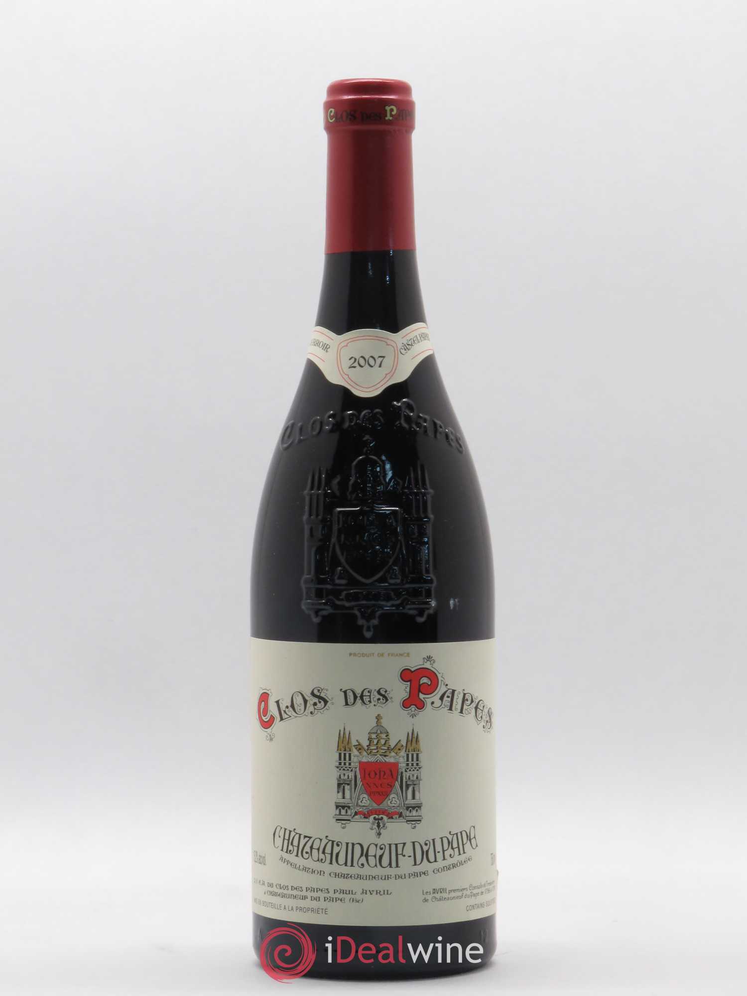 Châteauneuf-du-Pape Clos des Papes - Paul Avril 2007 - Lot de 1 bouteille - 0