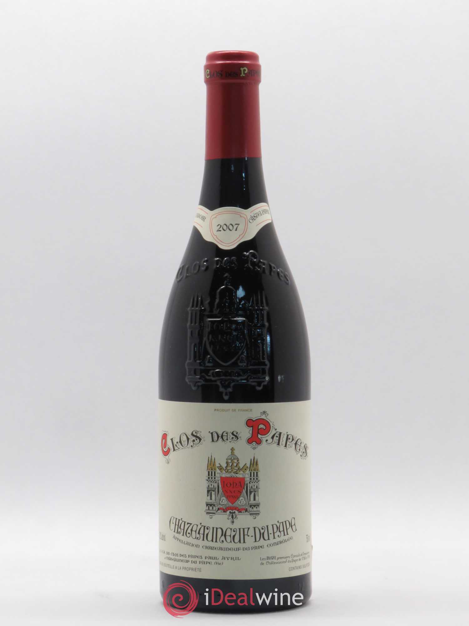 Châteauneuf-du-Pape Clos des Papes - Paul Avril 2007 - Lot de 1 bouteille - 0