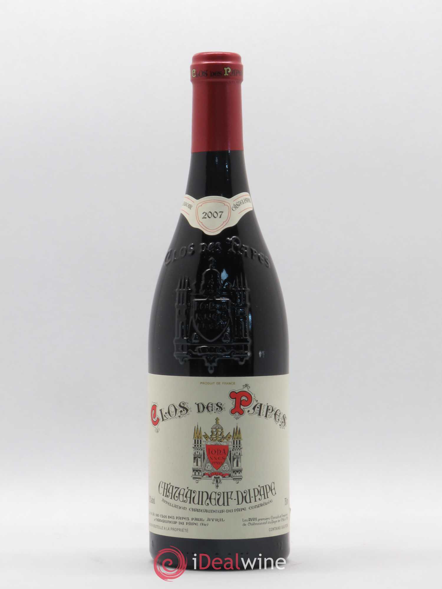 Châteauneuf-du-Pape Clos des Papes - Paul Avril 2007 - Lot de 1 bouteille - 0