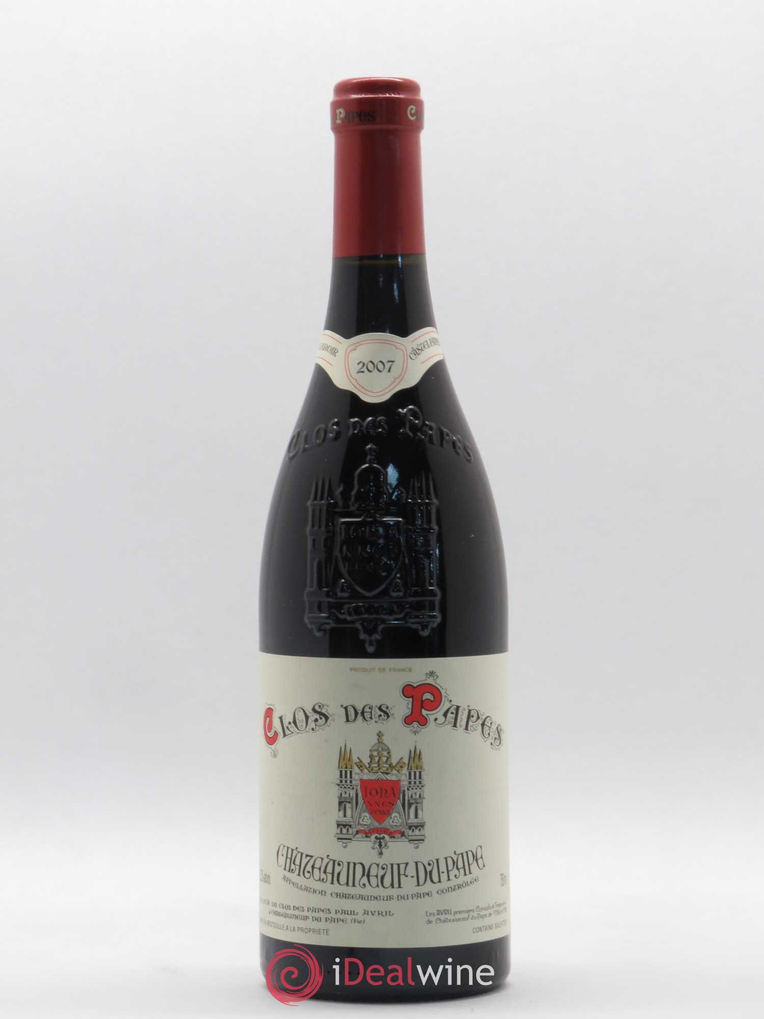 Châteauneuf-du-Pape Clos des Papes - Paul Avril 2007 - Lot de 1 bouteille - 0