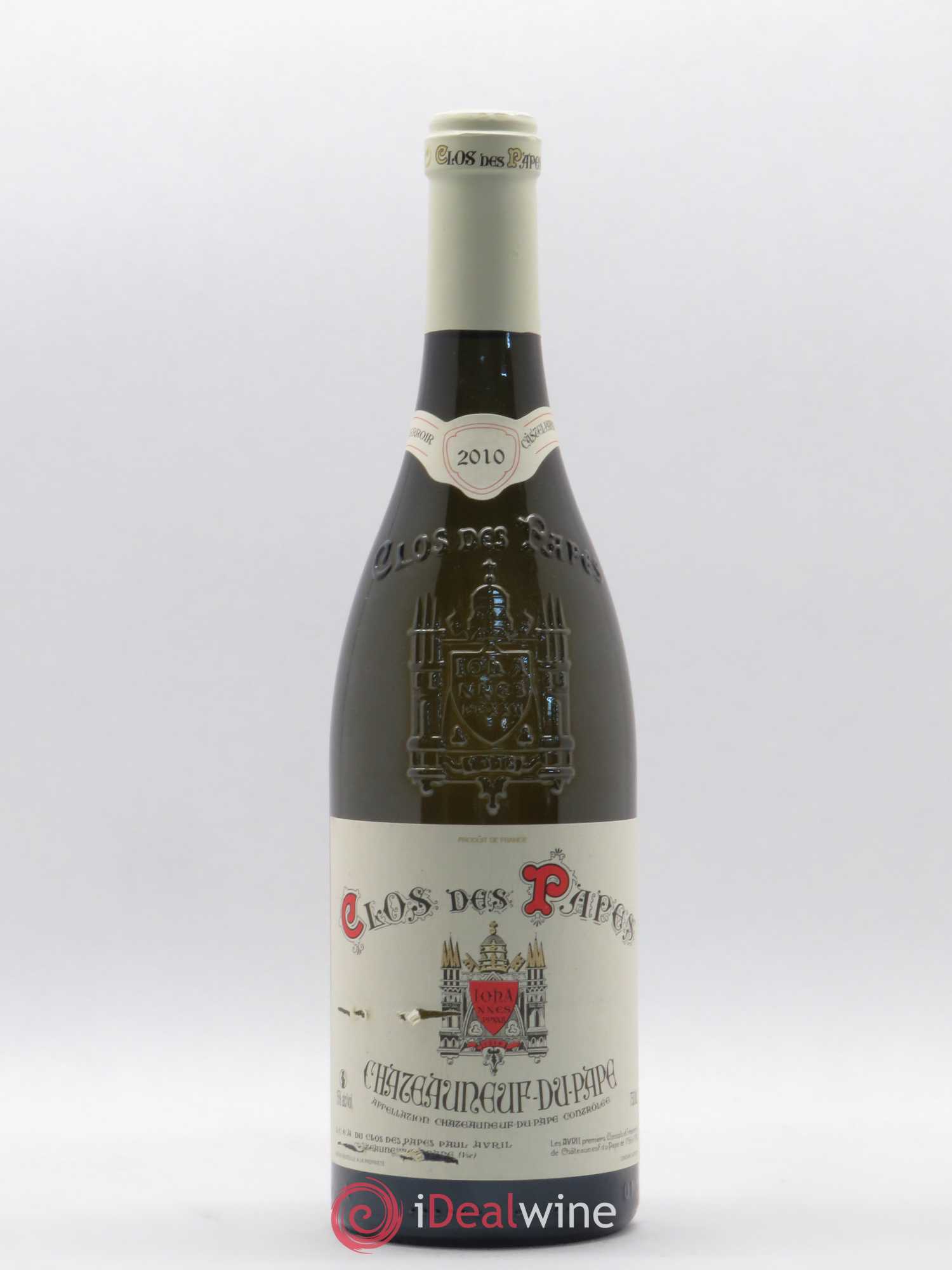 Châteauneuf-du-Pape Clos des Papes - Paul Avril 2010 - Lot de 1 bouteille - 0