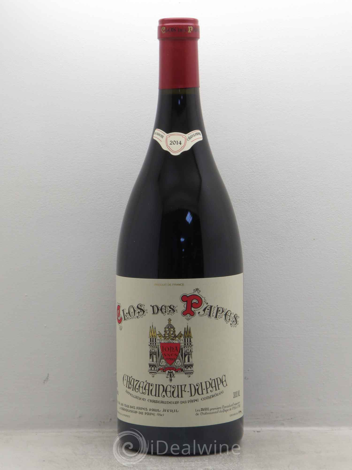 Châteauneuf-du-Pape Clos des Papes - Paul Avril 2014 - Lot de 1 double magnum - 0