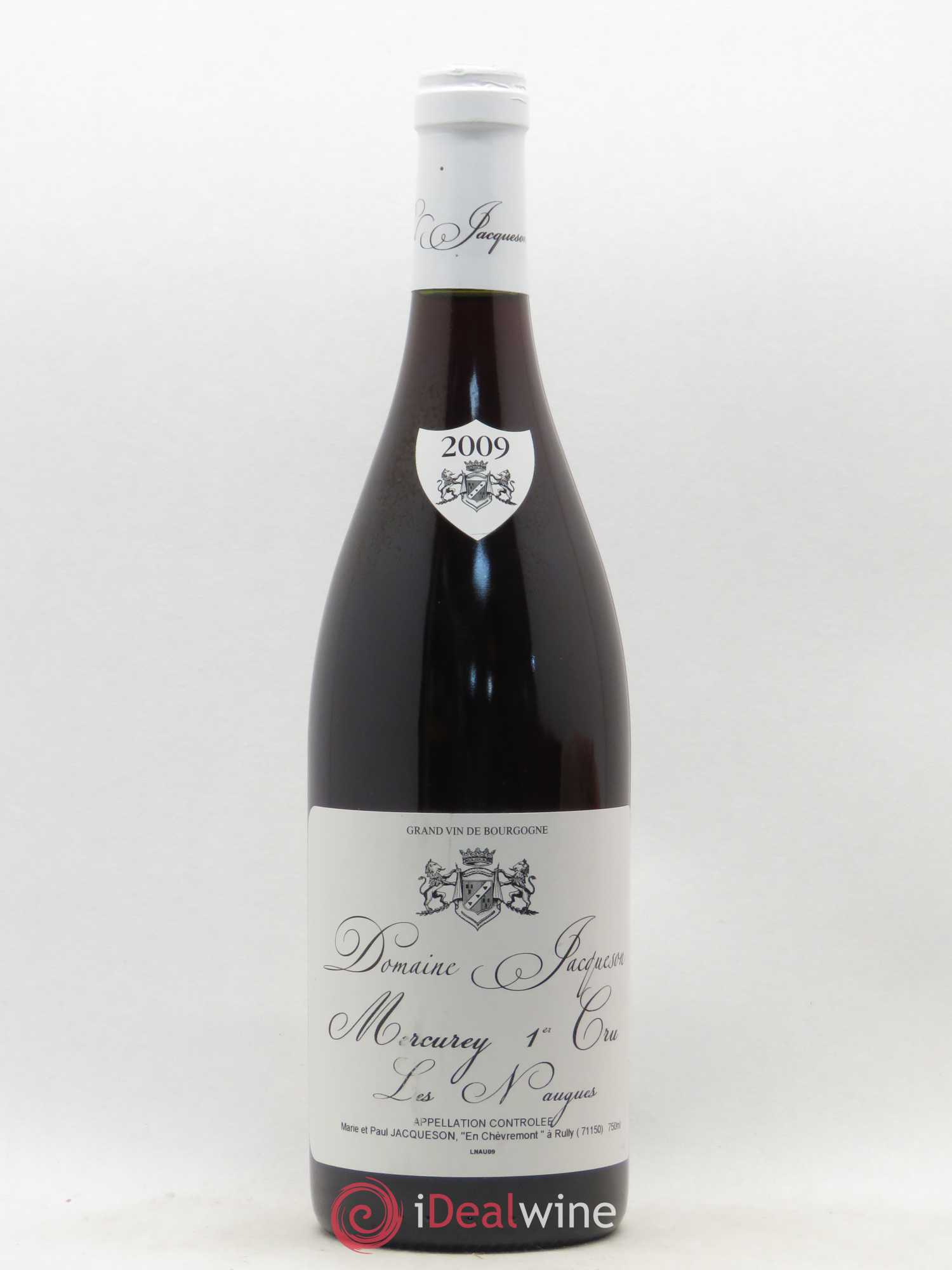 Mercurey 1er Cru Les Naugues Domaine Jacqueson 2009 - Posten von 1 Flasche - 0