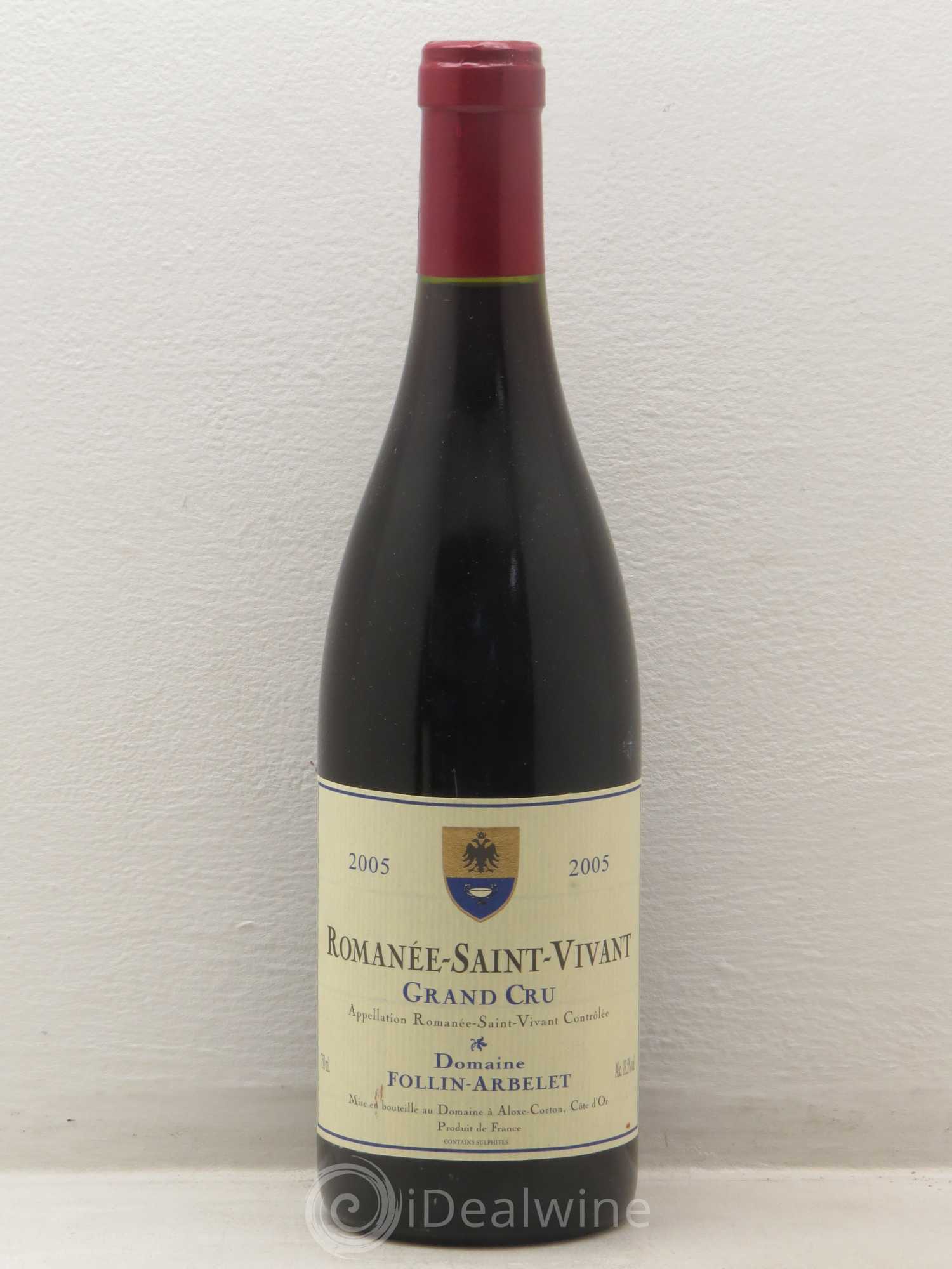 Romanée-Saint-Vivant Grand Cru Folin Arbelet 2005 - Lot de 1 bouteille - 0