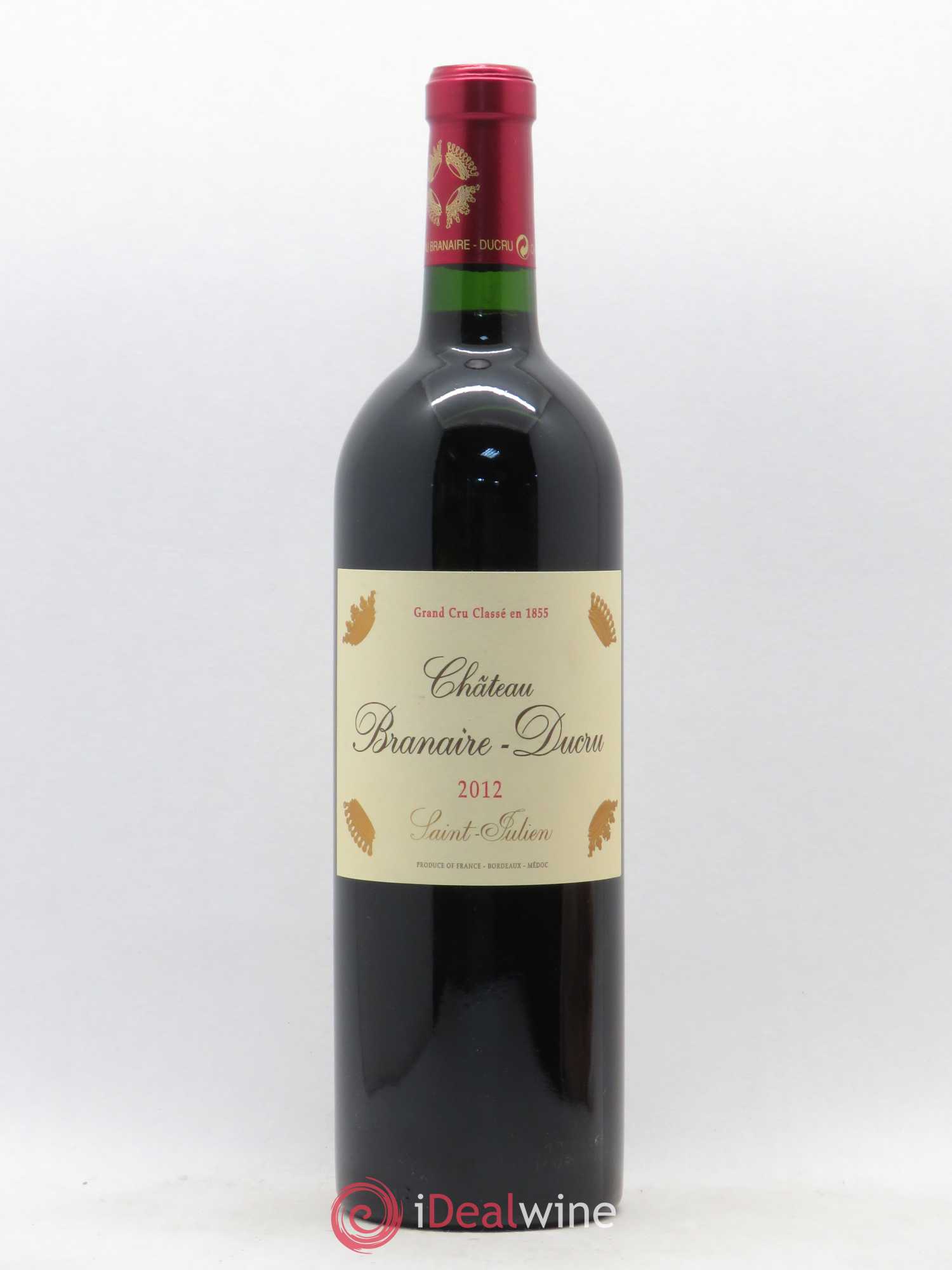 Château Branaire Ducru 4ème Grand Cru Classé 2012 - Lot de 1 bouteille - 0
