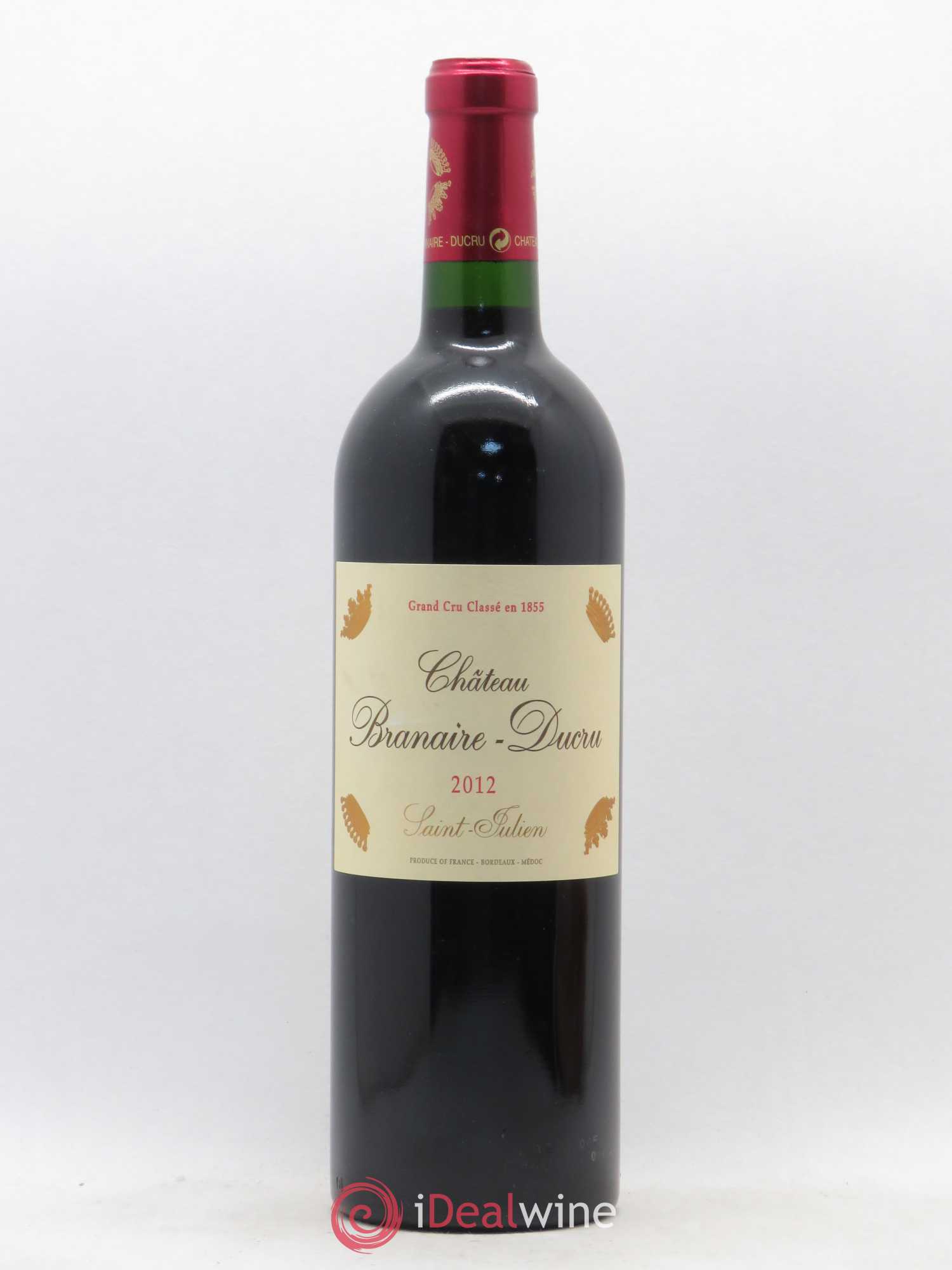 Château Branaire Ducru 4ème Grand Cru Classé 2012 - Lot de 1 bouteille - 0