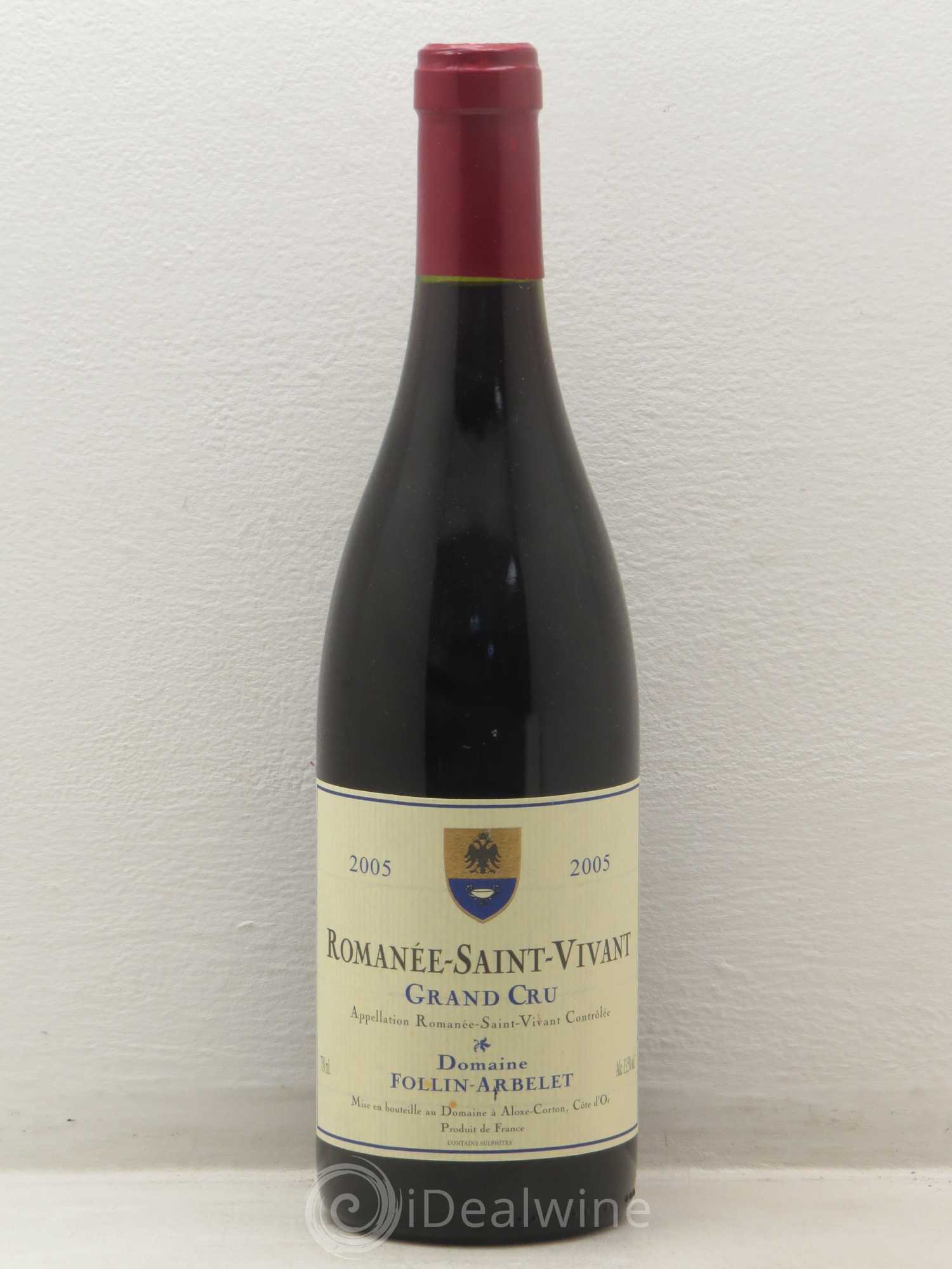 Romanée-Saint-Vivant Grand Cru Folin Arbelet 2005 - Lot de 1 bouteille - 0