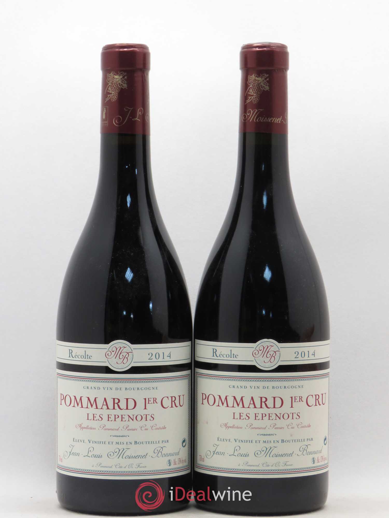 Pommard 1er Cru Les Epenots Domaine Moissenet Bonnard 2014 - Posten von 2 Flaschen - 0