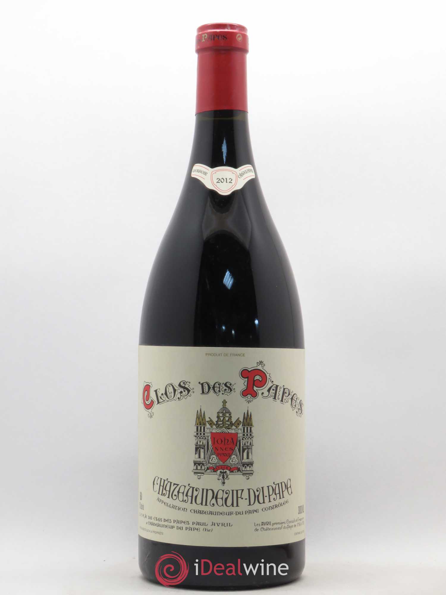 Châteauneuf-du-Pape Clos des Papes - Paul Avril 2012 - Lot de 1 double magnum - 0