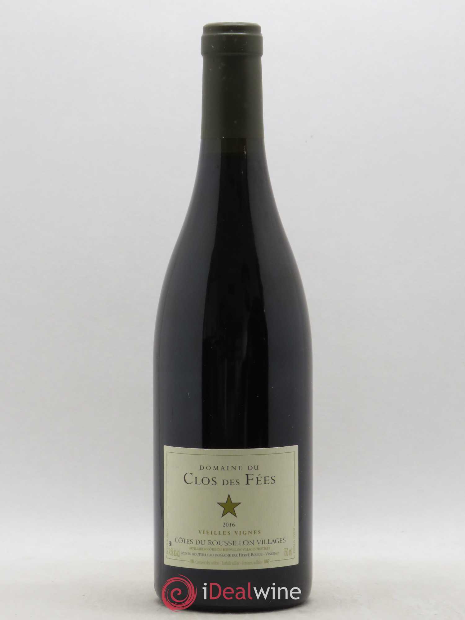 Côtes du Roussillon Villages Clos des Fées Vieilles vignes Hervé Bizeul (sans prix de réserve) 2016 - Lot de 1 bouteille - 0